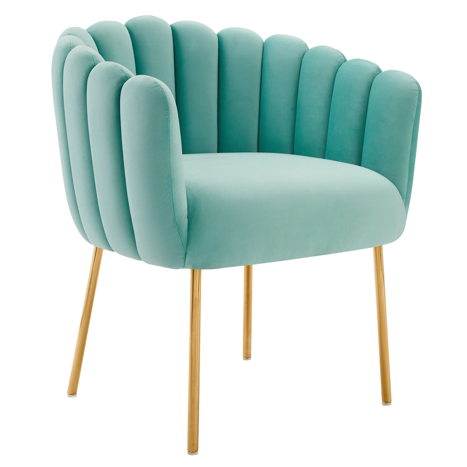 Sanna Channel Tufted Performance Velvet Armchair By Modway | Armchairs | Modishstore-9