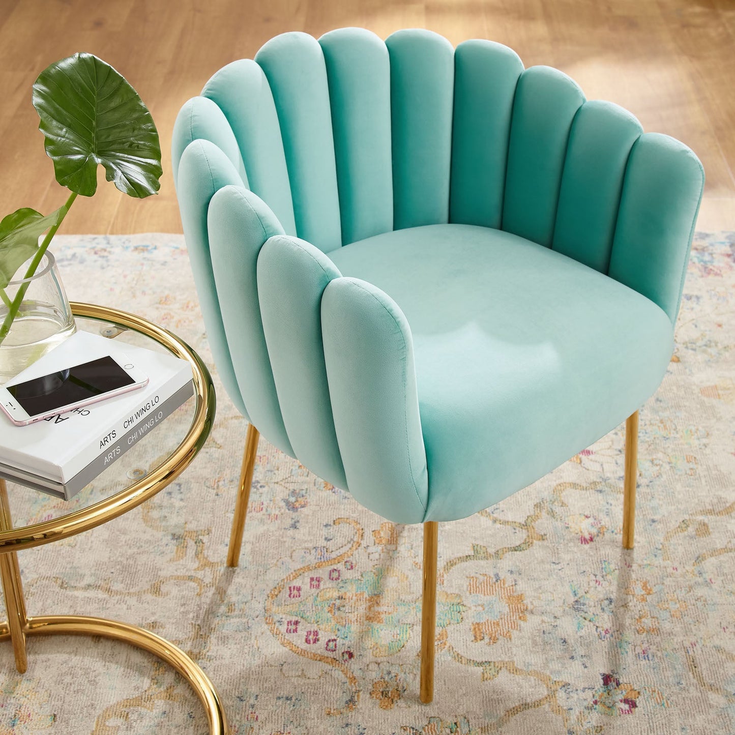 Sanna Channel Tufted Performance Velvet Armchair By Modway | Armchairs | Modishstore-15