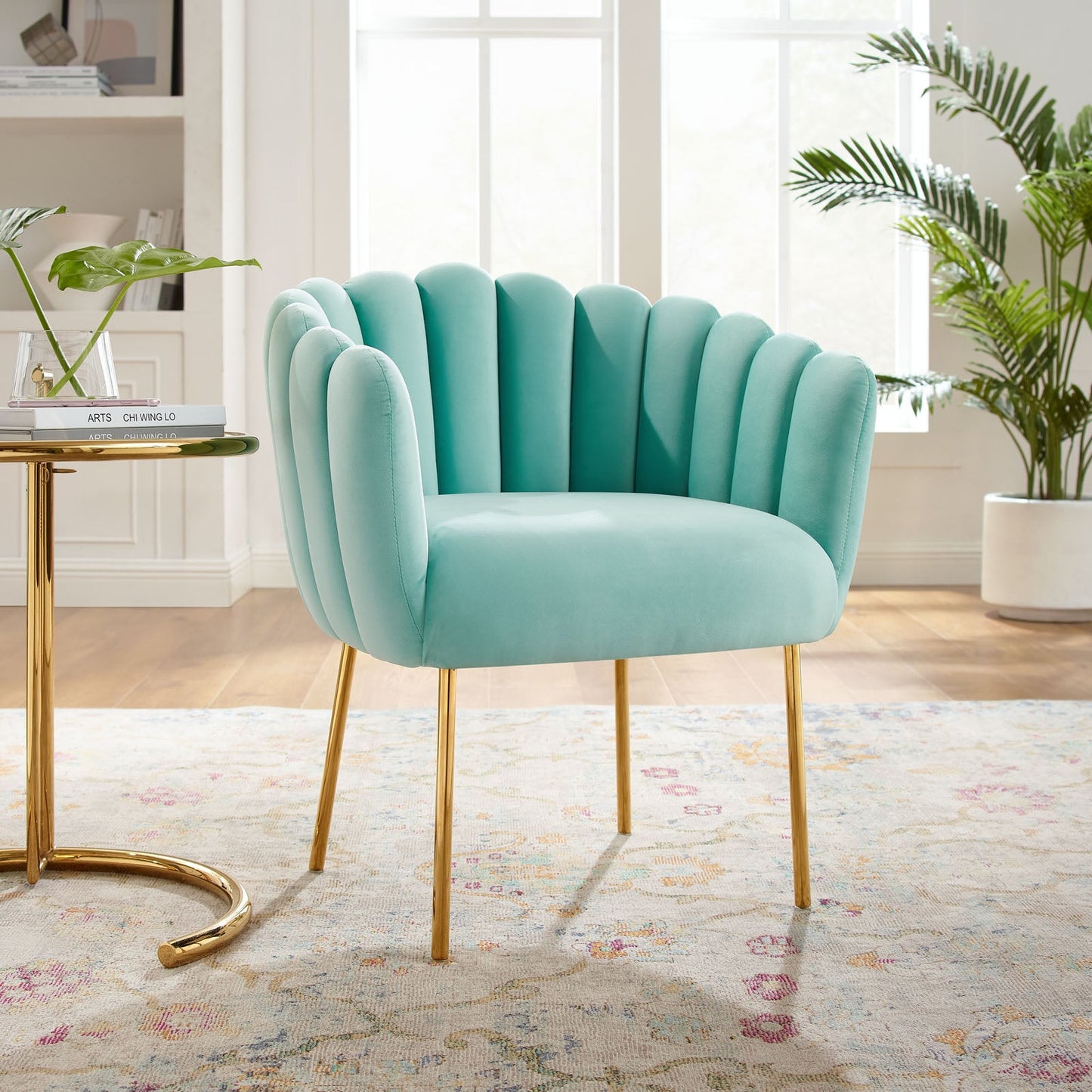 Sanna Channel Tufted Performance Velvet Armchair By Modway | Armchairs | Modishstore-16