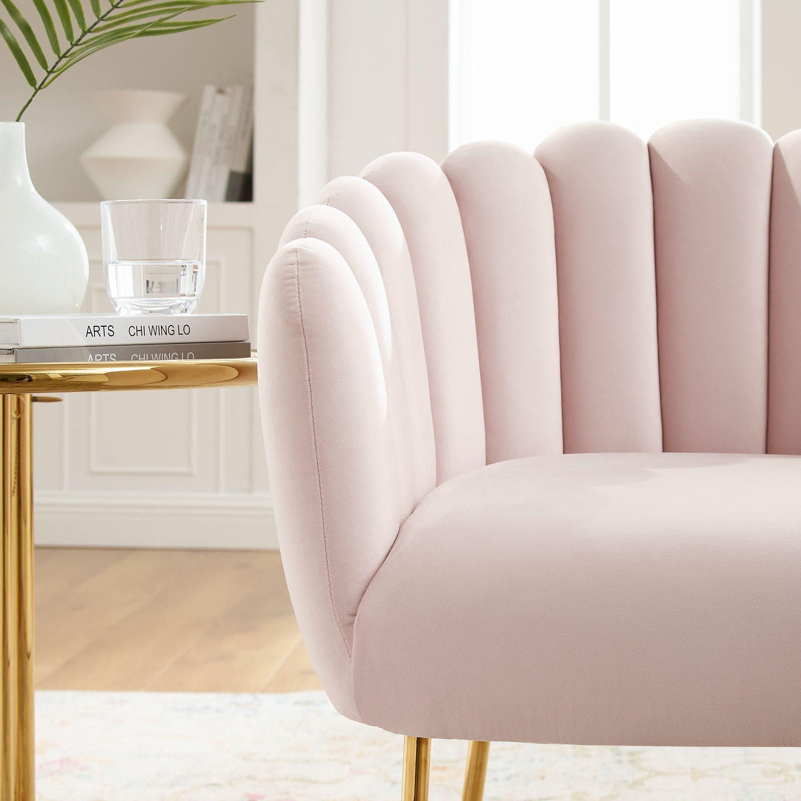 Sanna Channel Tufted Performance Velvet Armchair By Modway | Armchairs | Modishstore-23