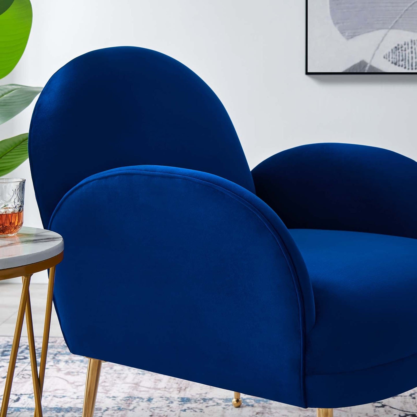 Transcend Performance Velvet Armchair By Modway | Armchairs | Modishstore - 24