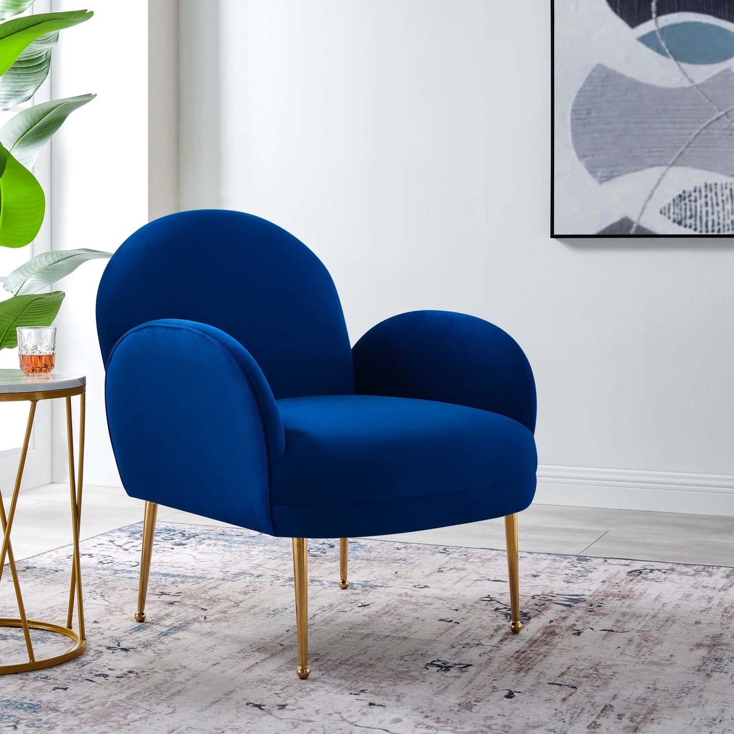 Transcend Performance Velvet Armchair By Modway | Armchairs | Modishstore - 17