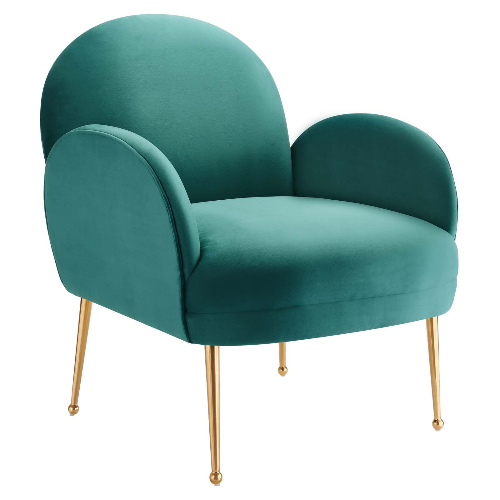 Transcend Performance Velvet Armchair By Modway | Armchairs | Modishstore - 33