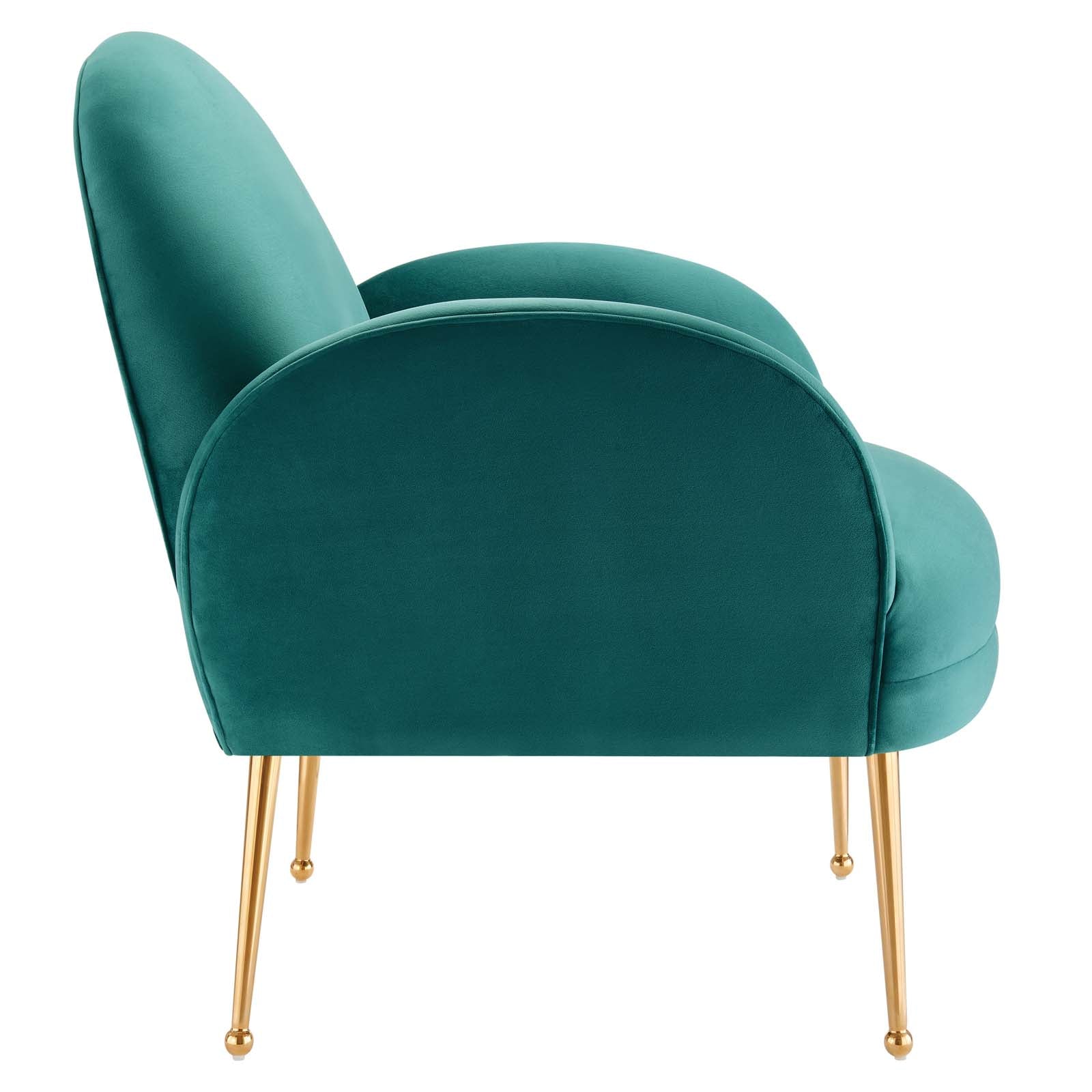 Transcend Performance Velvet Armchair By Modway | Armchairs | Modishstore - 36