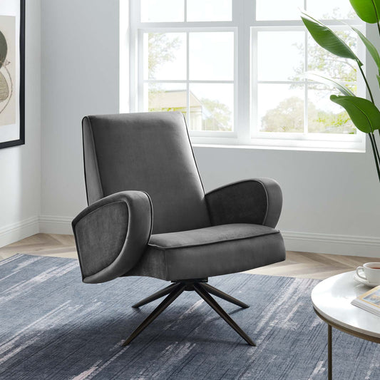 Superior Performance Velvet Swivel Chair By Modway | Lounge Chairs | Modishstore