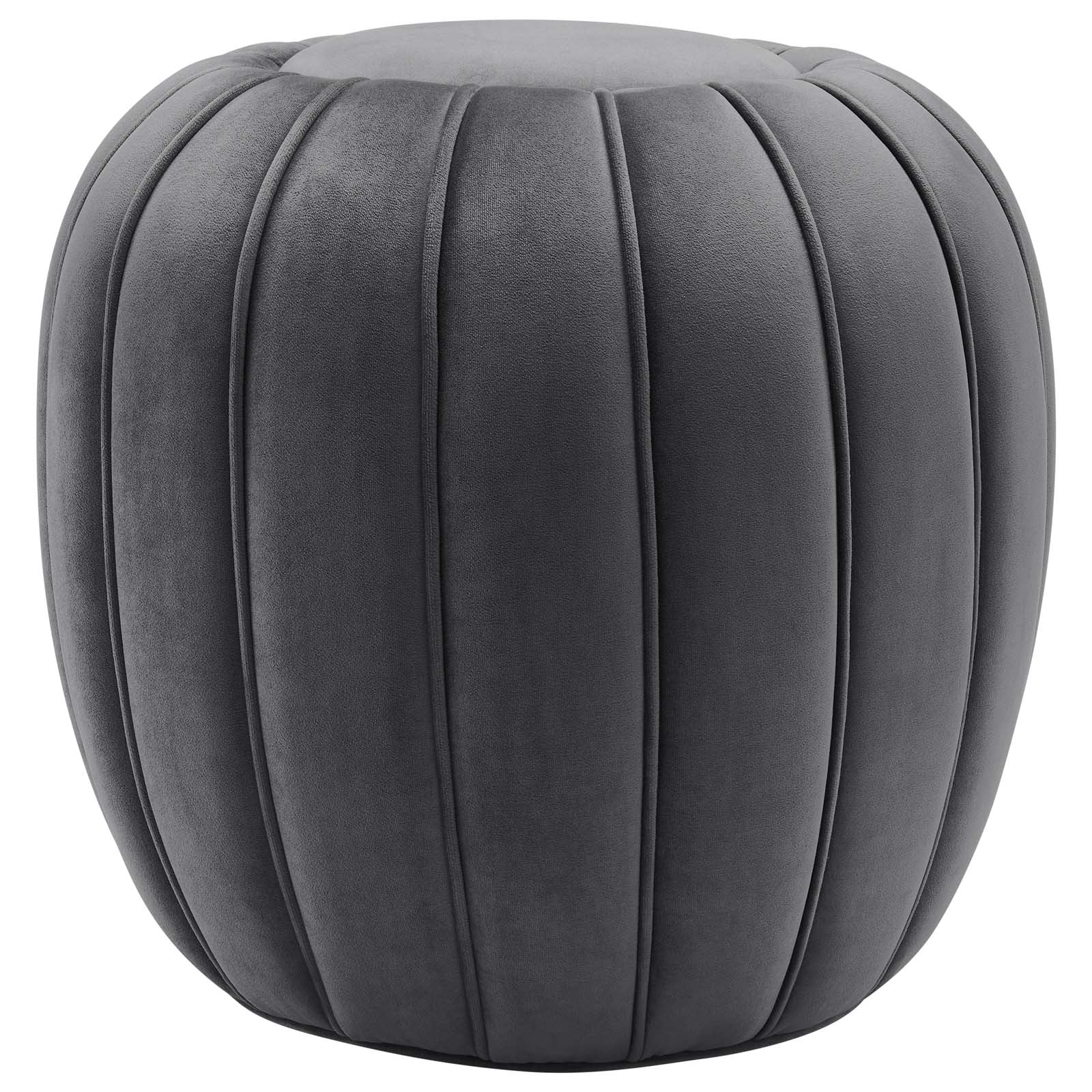 Celebrate Channel Tufted Performance Velvet Ottoman By Modway - EEI-5034-GRY | Ottomans |  Modishstore - 2