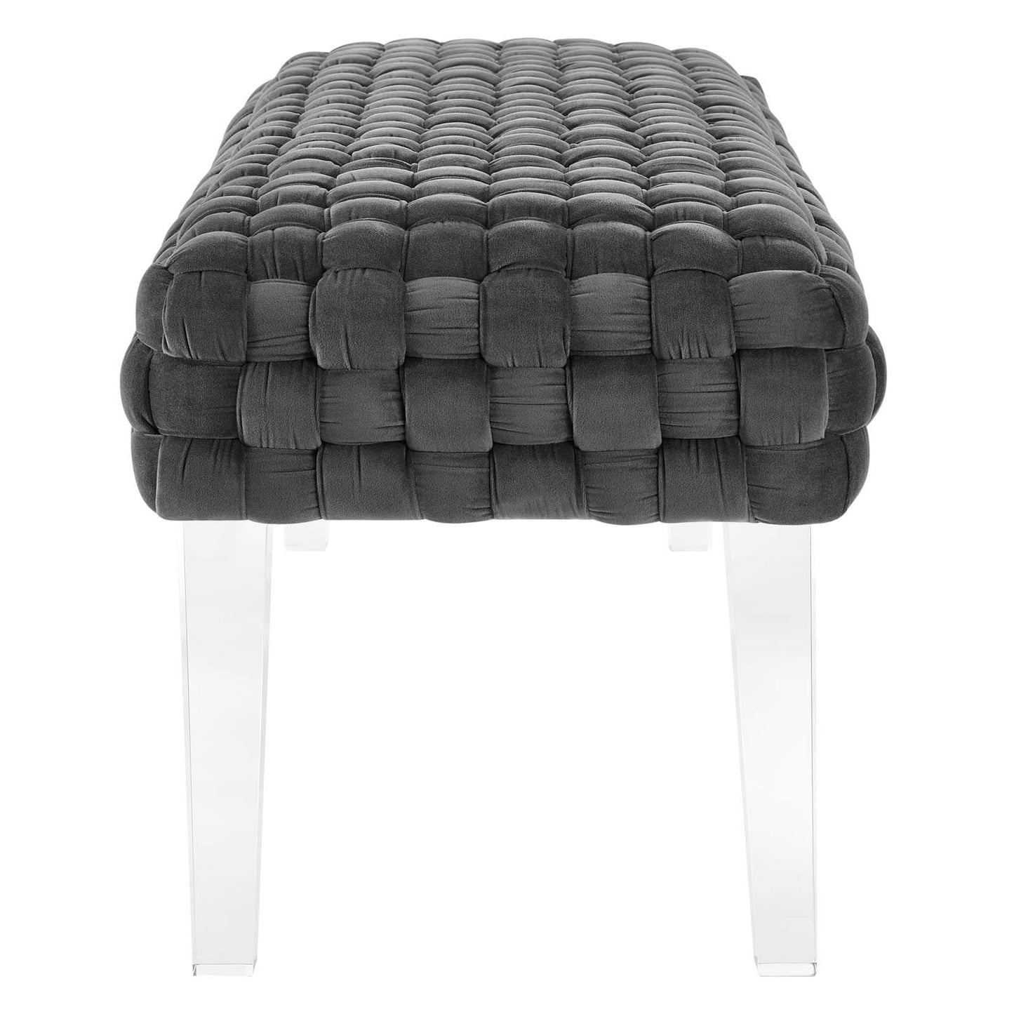 Prologue Woven Performance Velvet Ottoman By Modway | Ottomans | Modishstore - 10