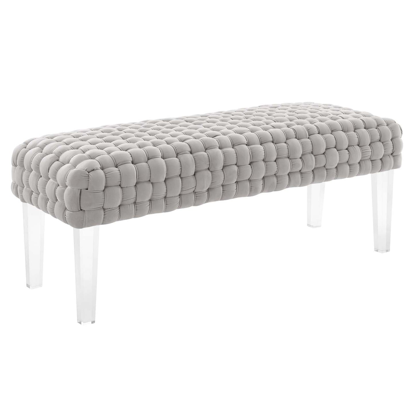 Prologue Woven Performance Velvet Ottoman By Modway | Ottomans | Modishstore - 15
