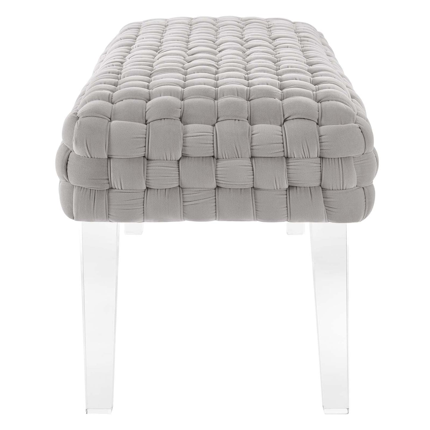 Prologue Woven Performance Velvet Ottoman By Modway | Ottomans | Modishstore - 17