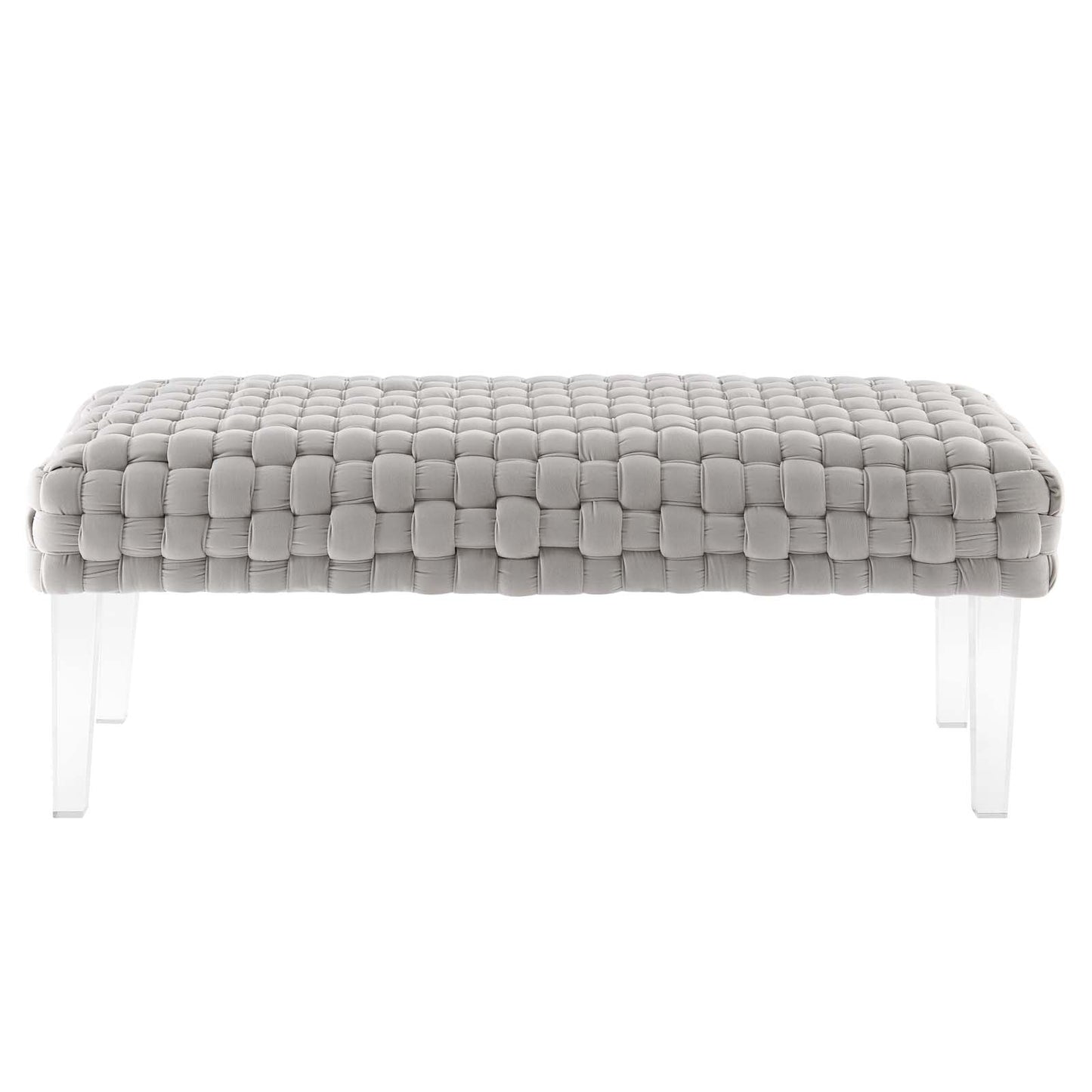 Prologue Woven Performance Velvet Ottoman By Modway | Ottomans | Modishstore - 18