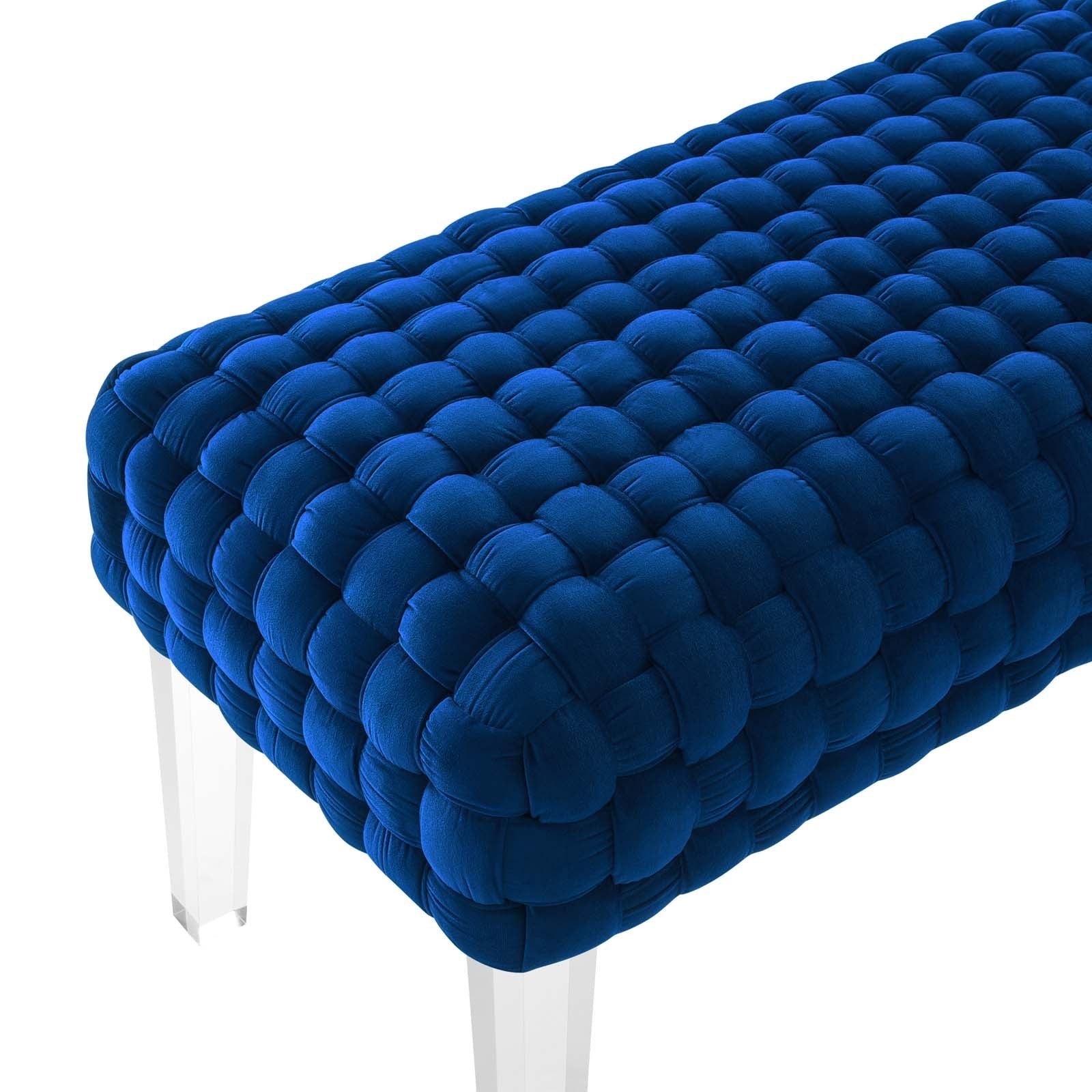 Prologue Woven Performance Velvet Ottoman By Modway | Ottomans | Modishstore - 23