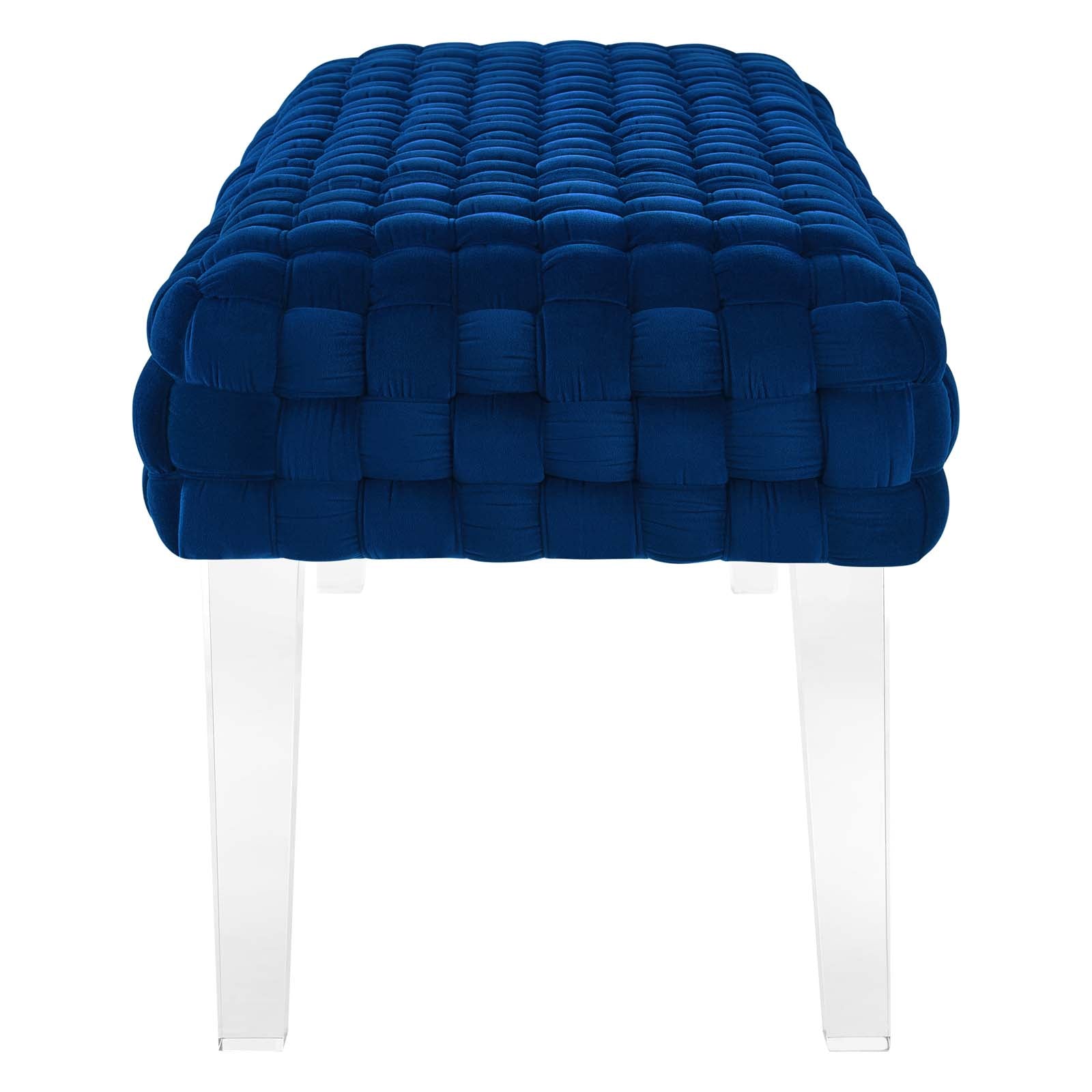 Prologue Woven Performance Velvet Ottoman By Modway | Ottomans | Modishstore - 24