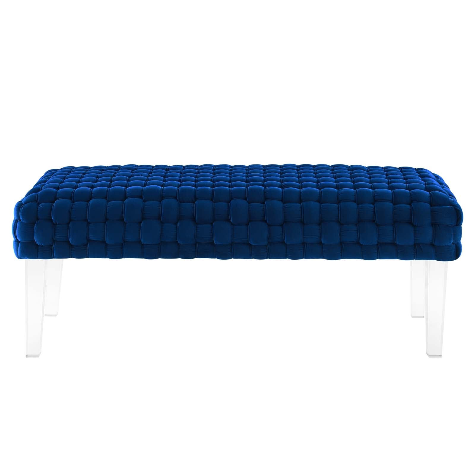 Prologue Woven Performance Velvet Ottoman By Modway | Ottomans | Modishstore - 25