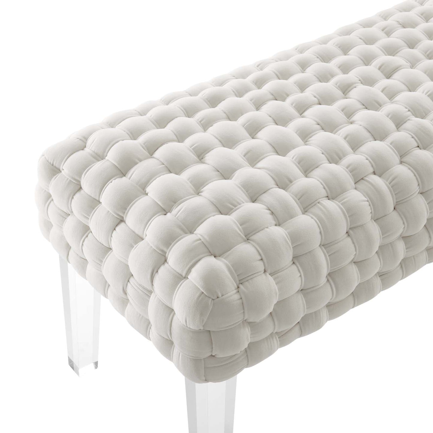 Prologue Woven Performance Velvet Ottoman By Modway | Ottomans | Modishstore - 30