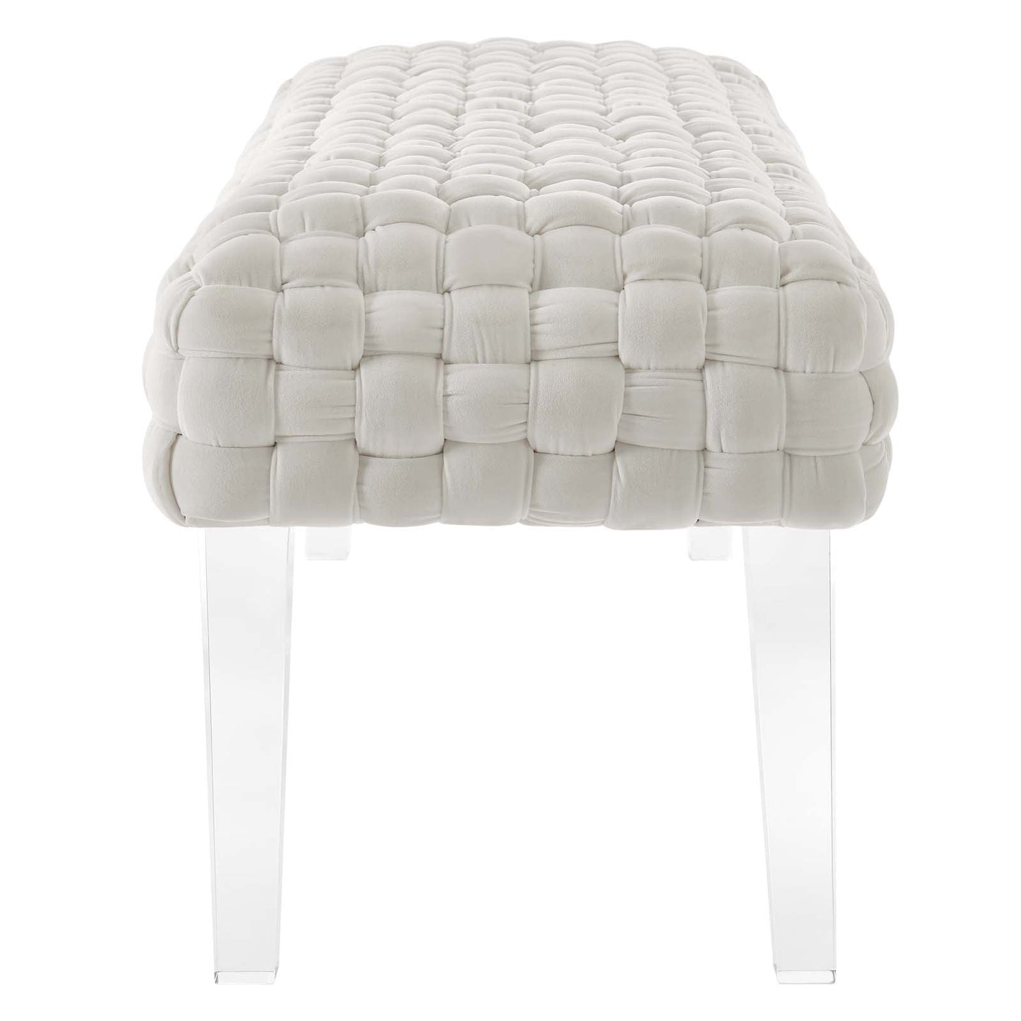 Prologue Woven Performance Velvet Ottoman By Modway | Ottomans | Modishstore - 31