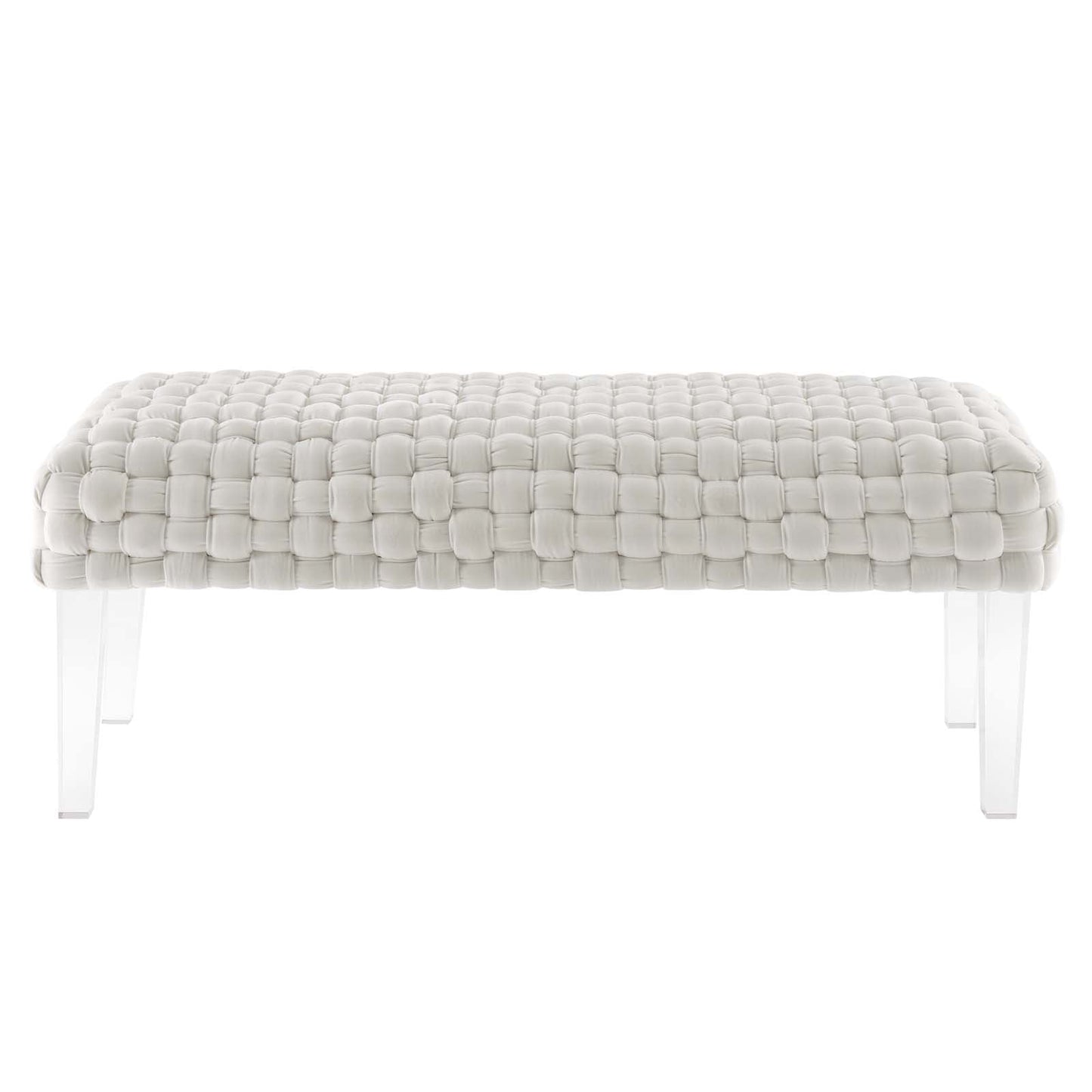 Prologue Woven Performance Velvet Ottoman By Modway | Ottomans | Modishstore - 32