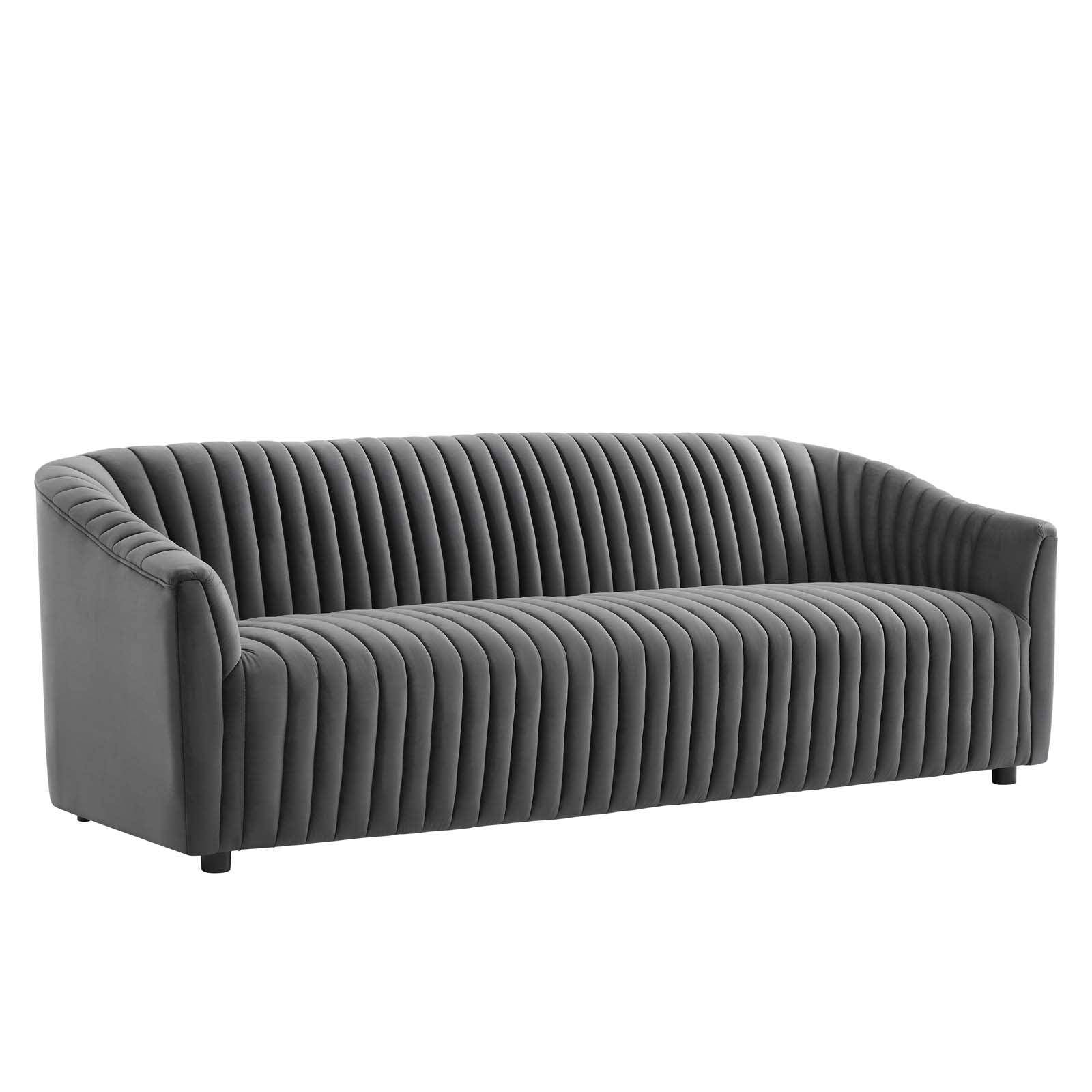 Announce Performance Velvet Channel Tufted Sofa By Modway | Sofas | 