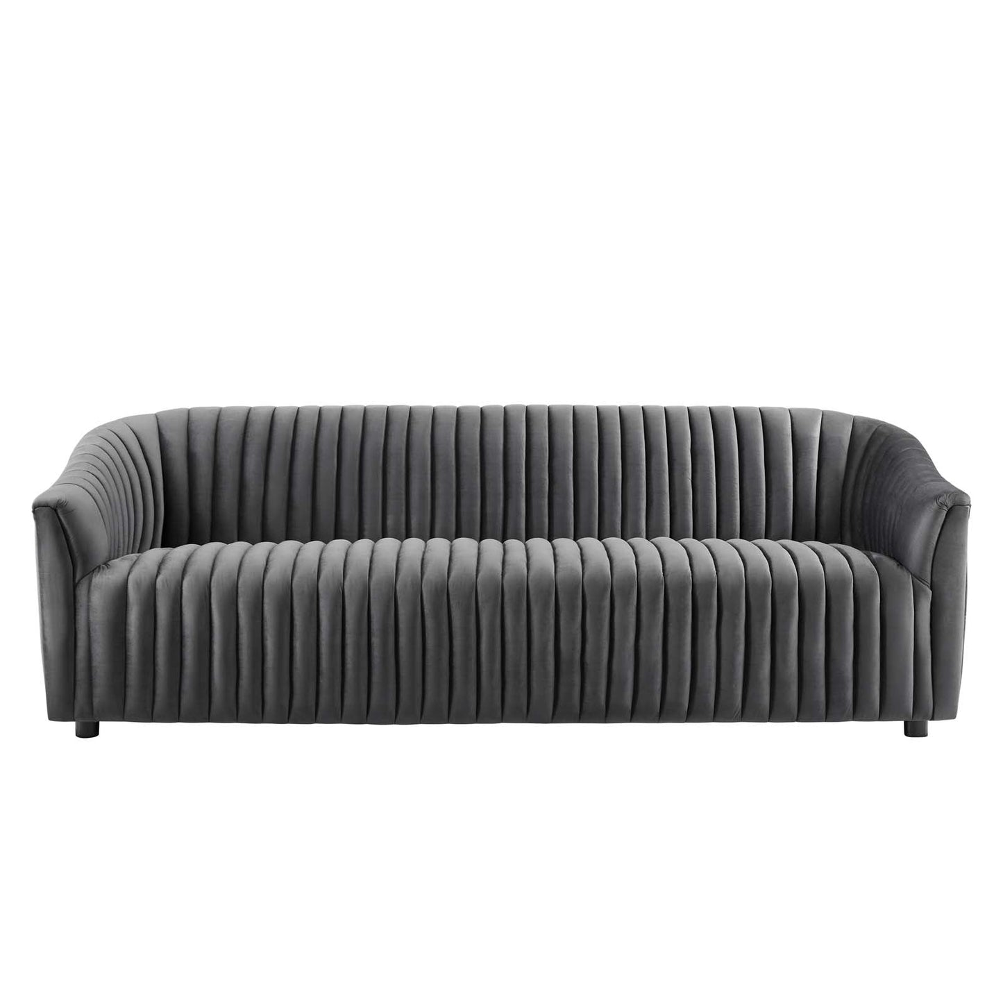 Announce Performance Velvet Channel Tufted Sofa By Modway | Sofas | 