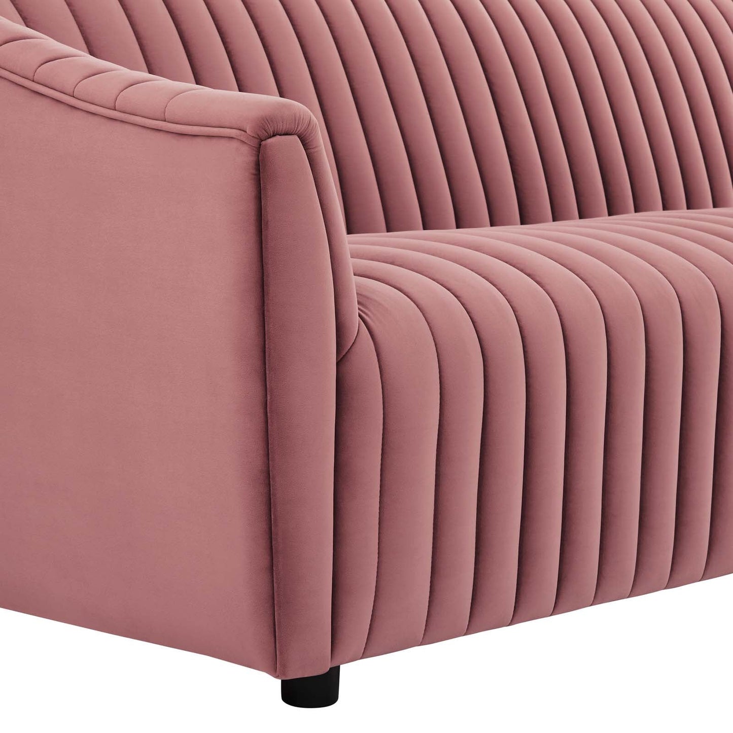 Announce Performance Velvet Channel Tufted Sofa By Modway | Sofas | 