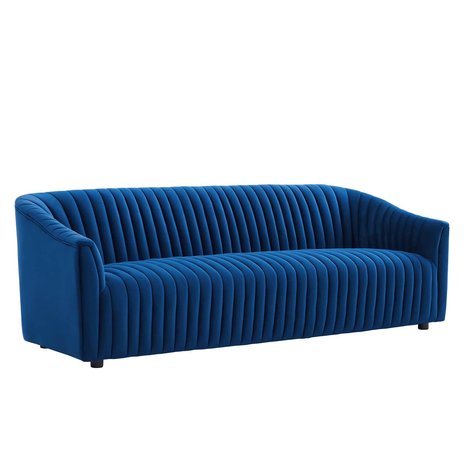 Announce Performance Velvet Channel Tufted Sofa By Modway | Sofas | 