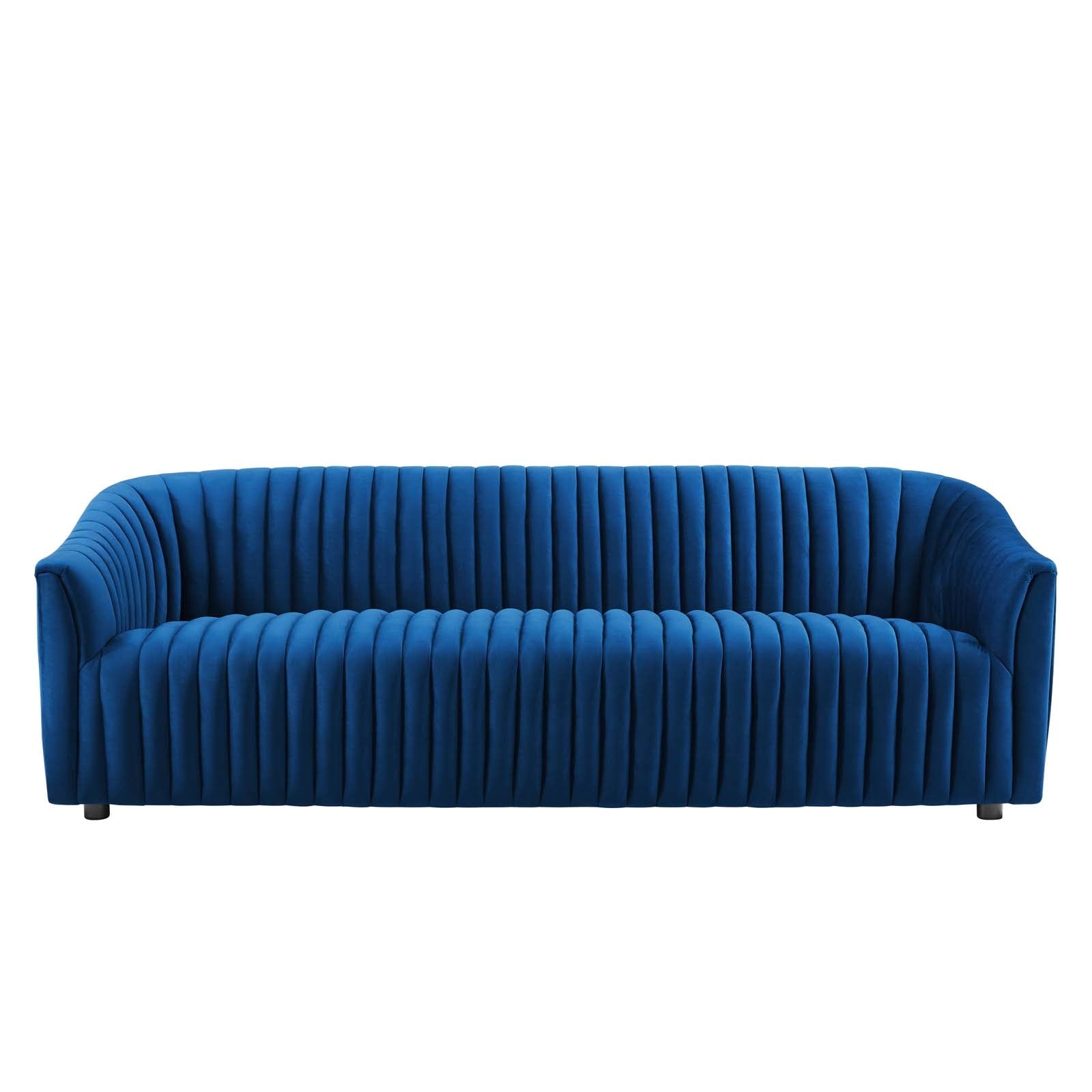 Announce Performance Velvet Channel Tufted Sofa By Modway | Sofas | 