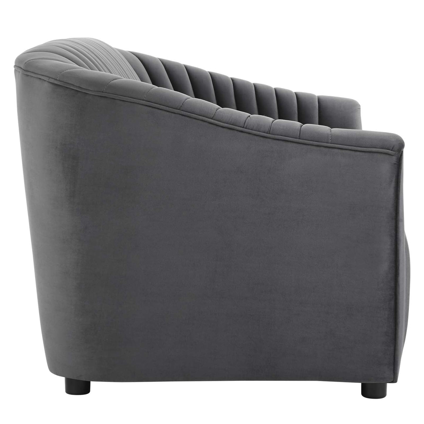 Announce Performance Velvet Channel Tufted Loveseat By Modway | Loveseats | 