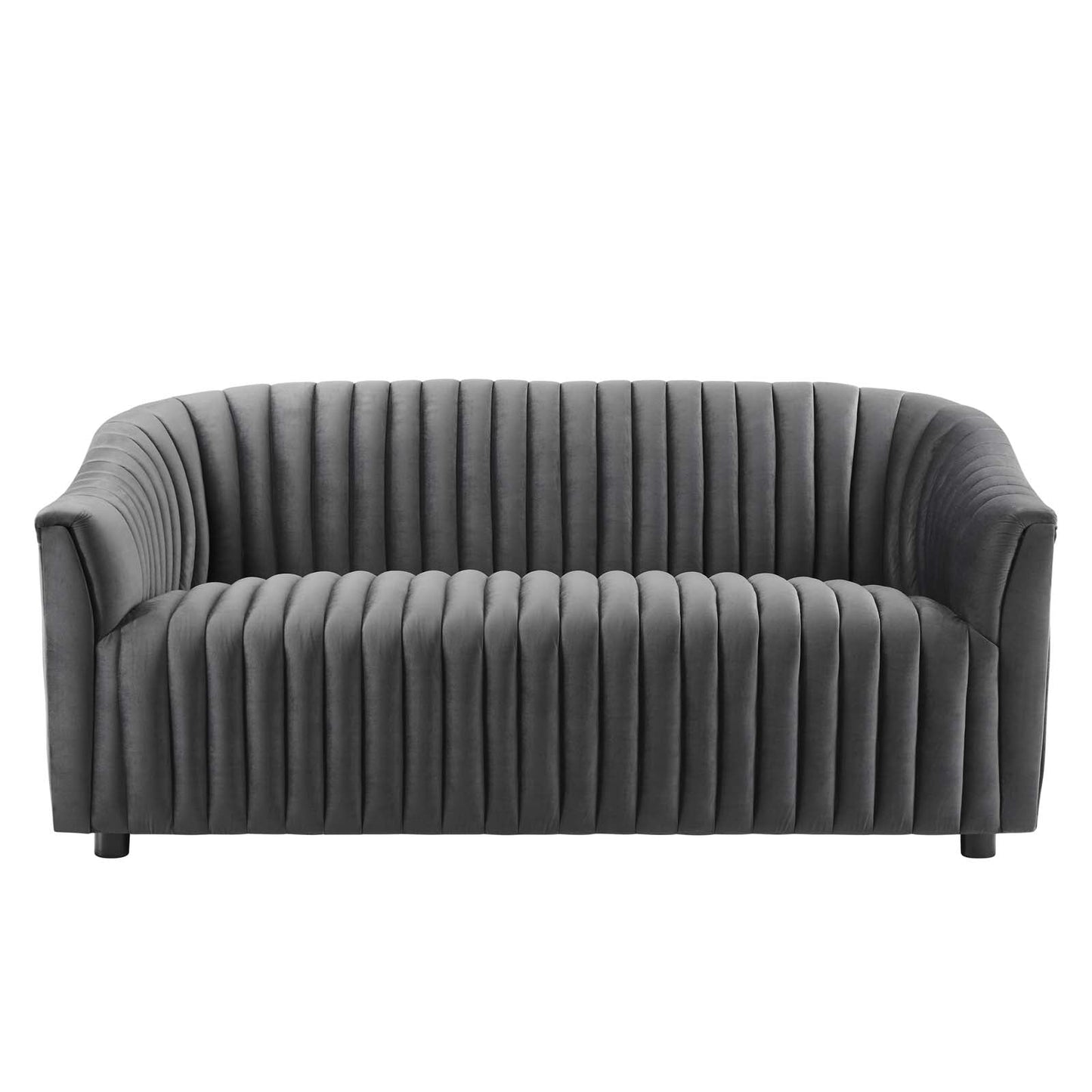 Announce Performance Velvet Channel Tufted Loveseat By Modway | Loveseats | 