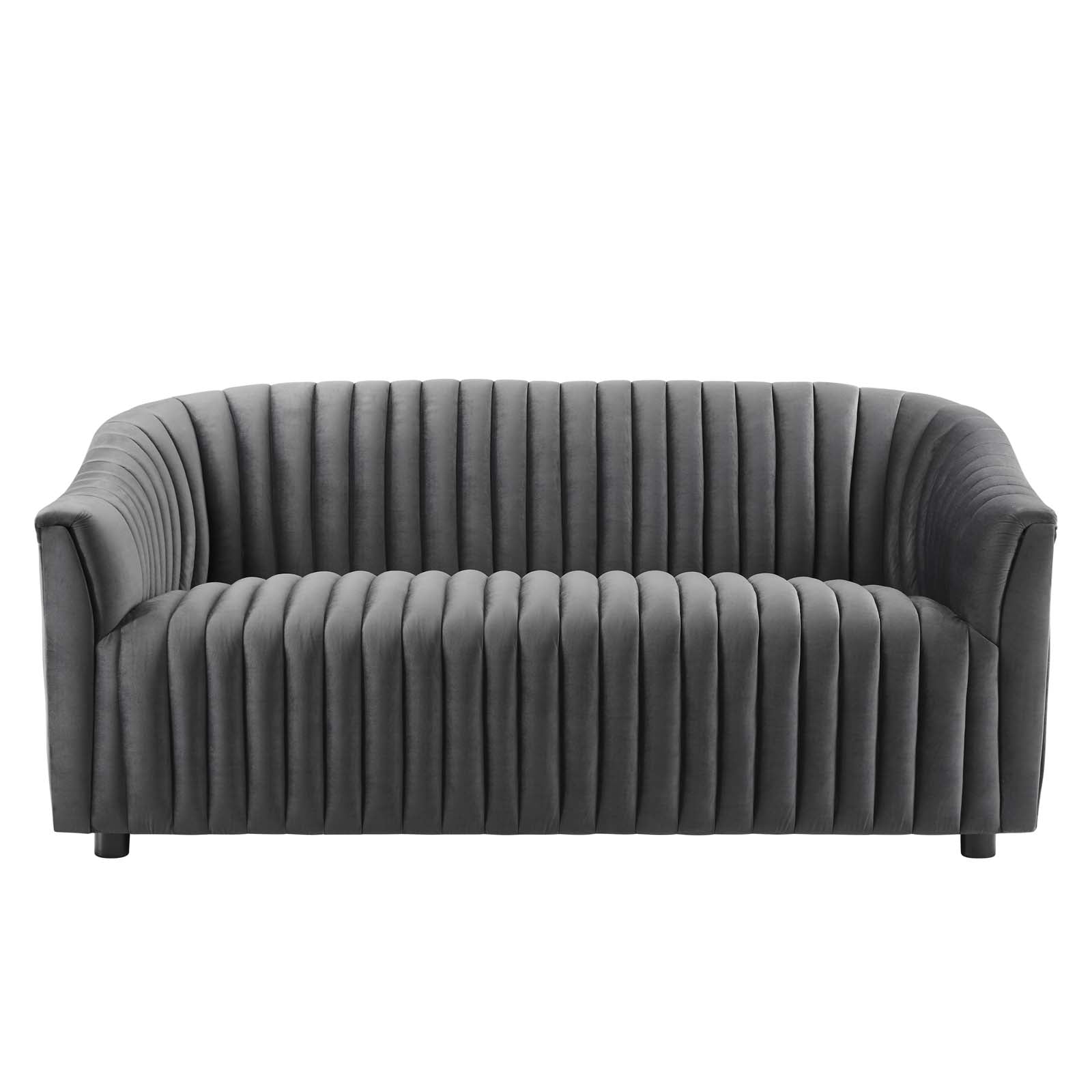 Announce Performance Velvet Channel Tufted Loveseat By Modway | Loveseats | 