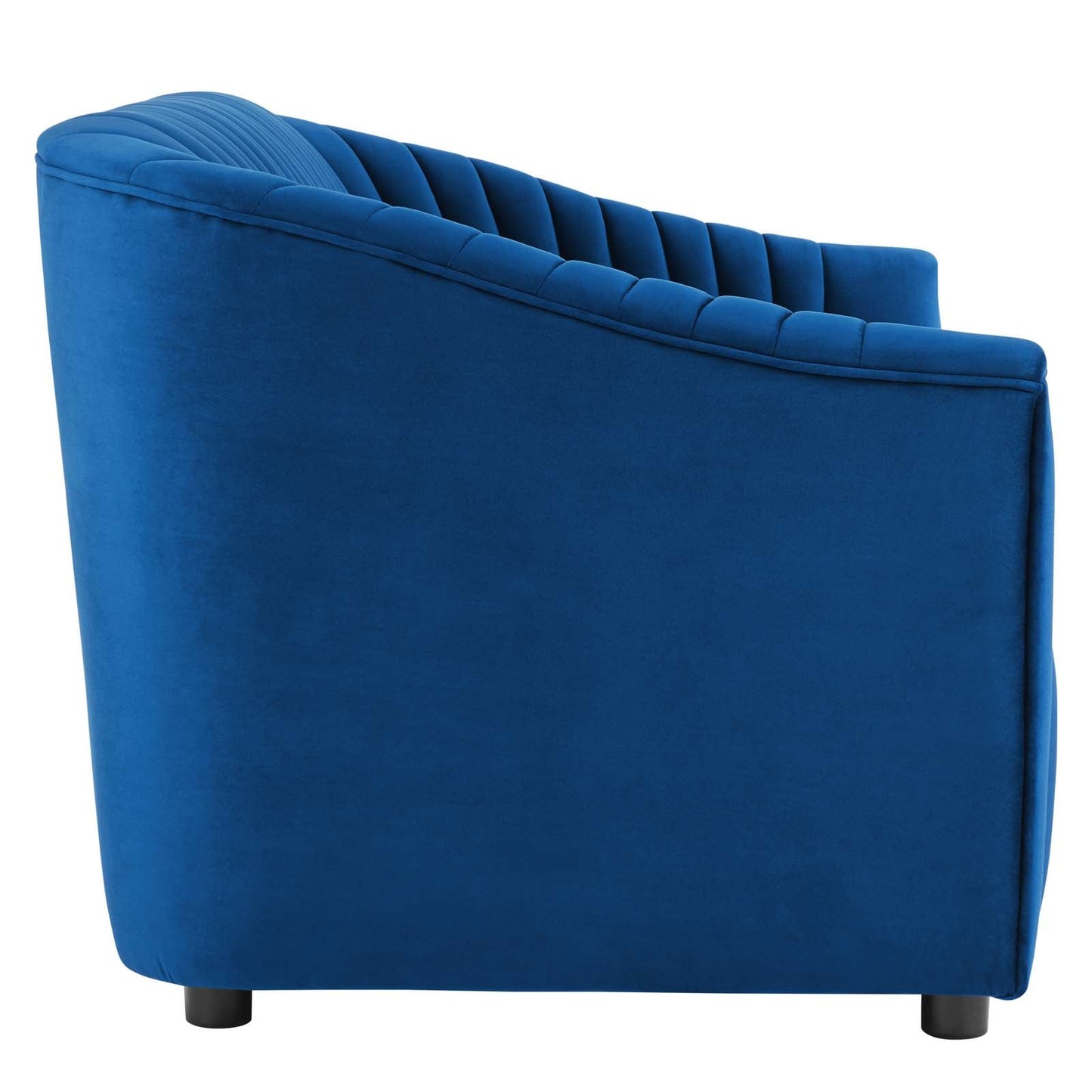 Announce Performance Velvet Channel Tufted Loveseat By Modway | Loveseats | 