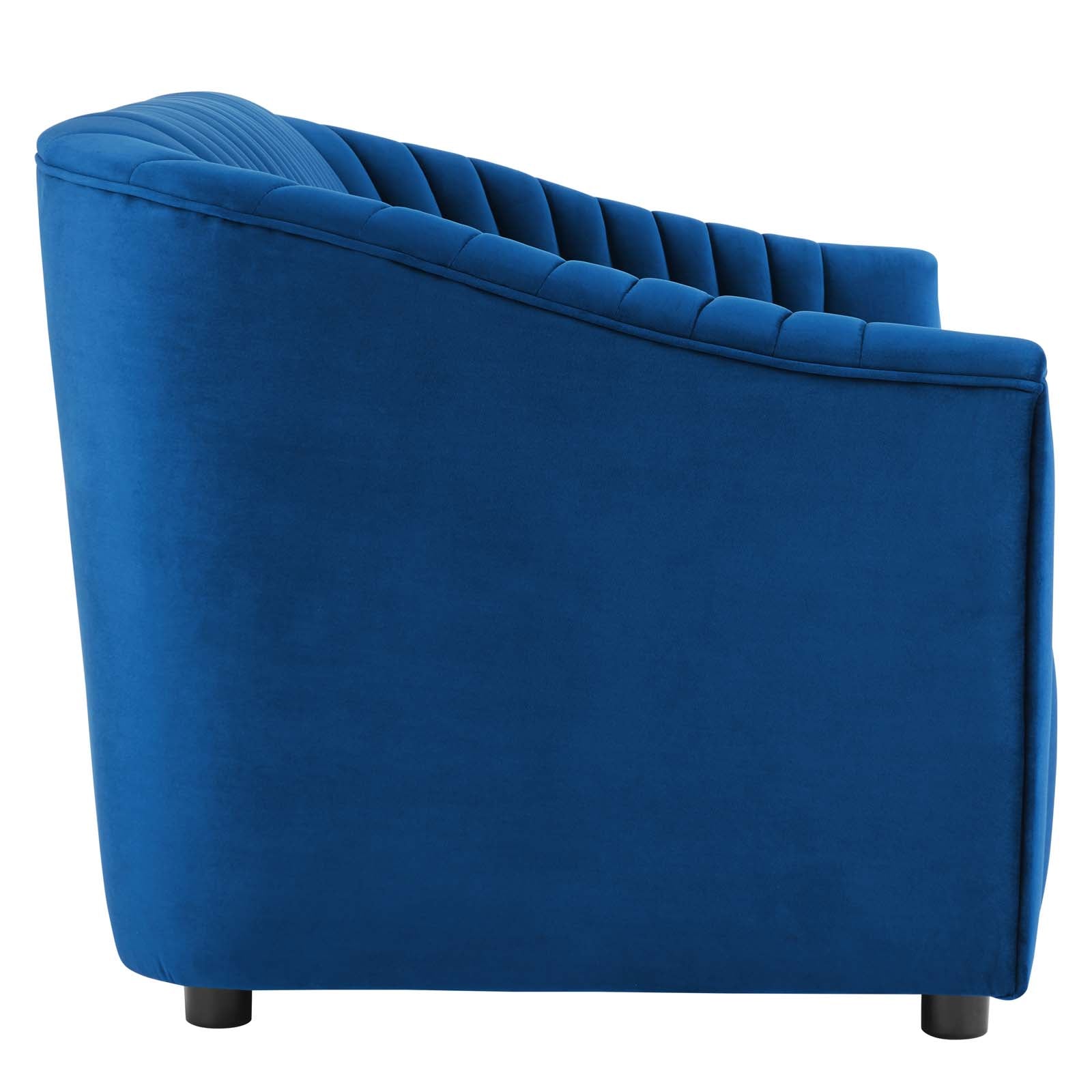 Announce Performance Velvet Channel Tufted Loveseat By Modway | Loveseats | 