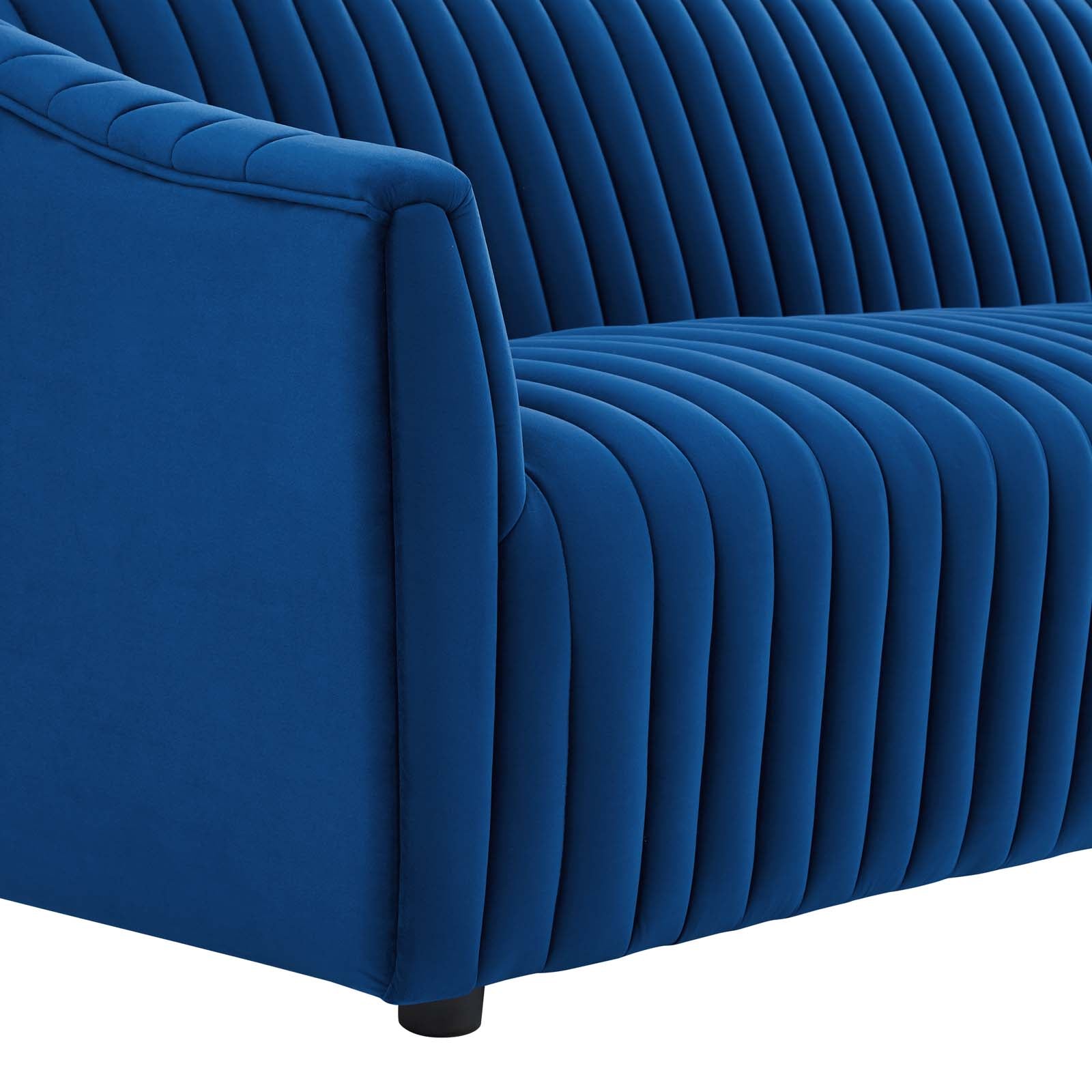 Announce Performance Velvet Channel Tufted Loveseat By Modway | Loveseats | 