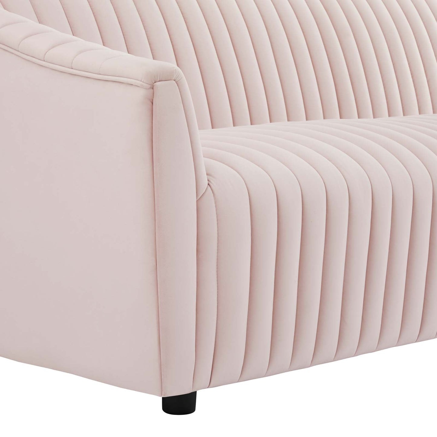 Announce Performance Velvet Channel Tufted Loveseat By Modway | Loveseats | 