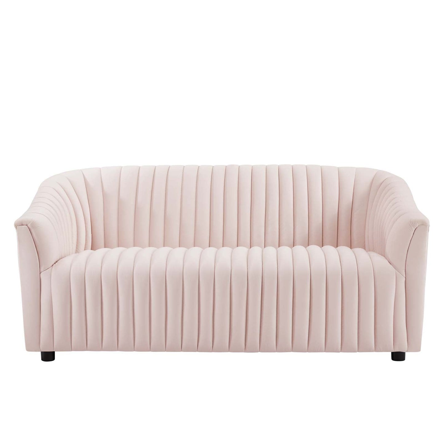 Announce Performance Velvet Channel Tufted Loveseat By Modway | Loveseats | 