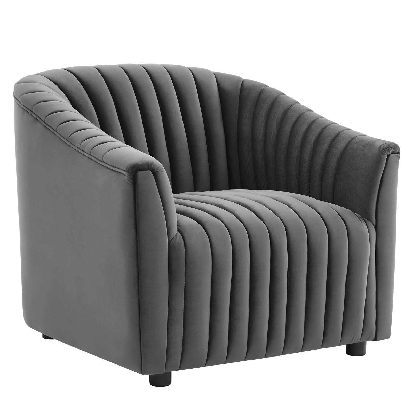 Announce Performance Velvet Channel Tufted Armchair By Modway | Armchairs | 