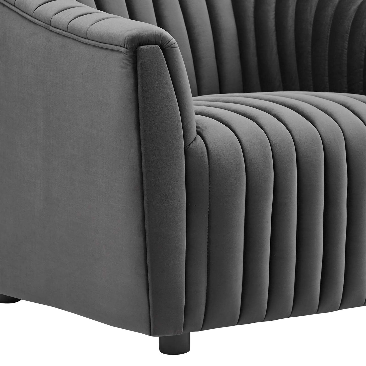 Announce Performance Velvet Channel Tufted Armchair By Modway | Armchairs | 