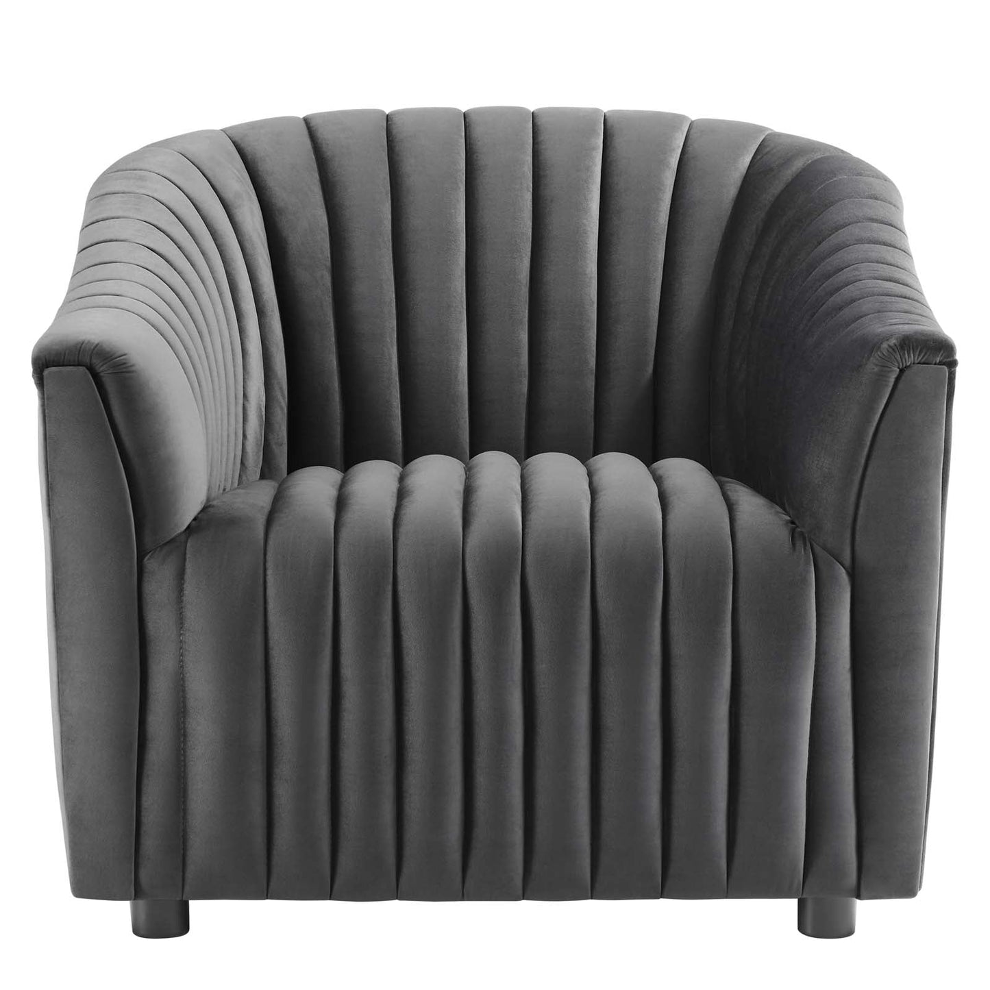 Announce Performance Velvet Channel Tufted Armchair By Modway | Armchairs | 