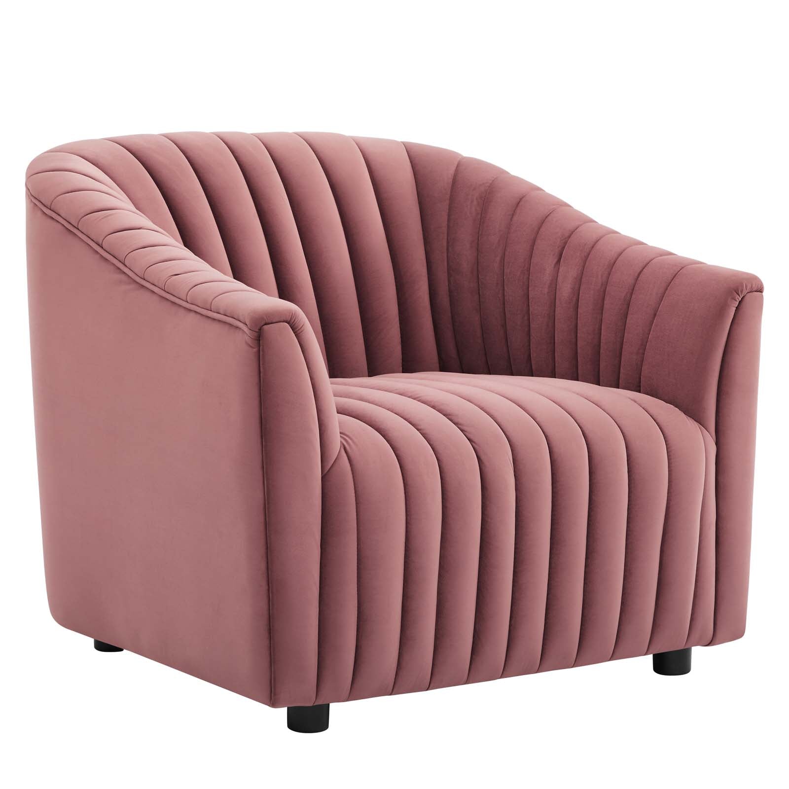 Announce Performance Velvet Channel Tufted Armchair By Modway | Armchairs | 