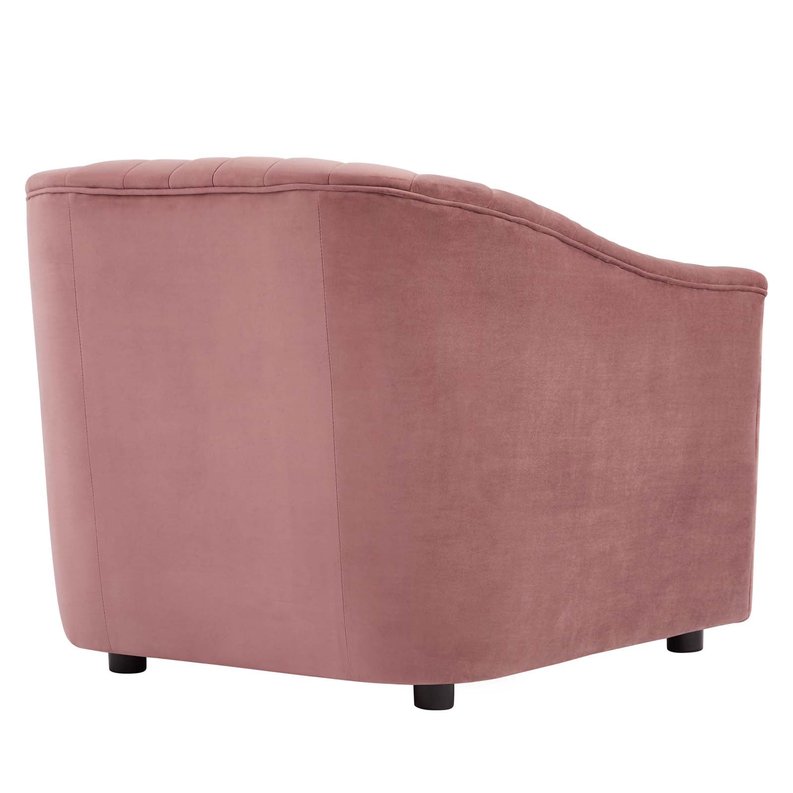 Announce Performance Velvet Channel Tufted Armchair By Modway | Armchairs | 