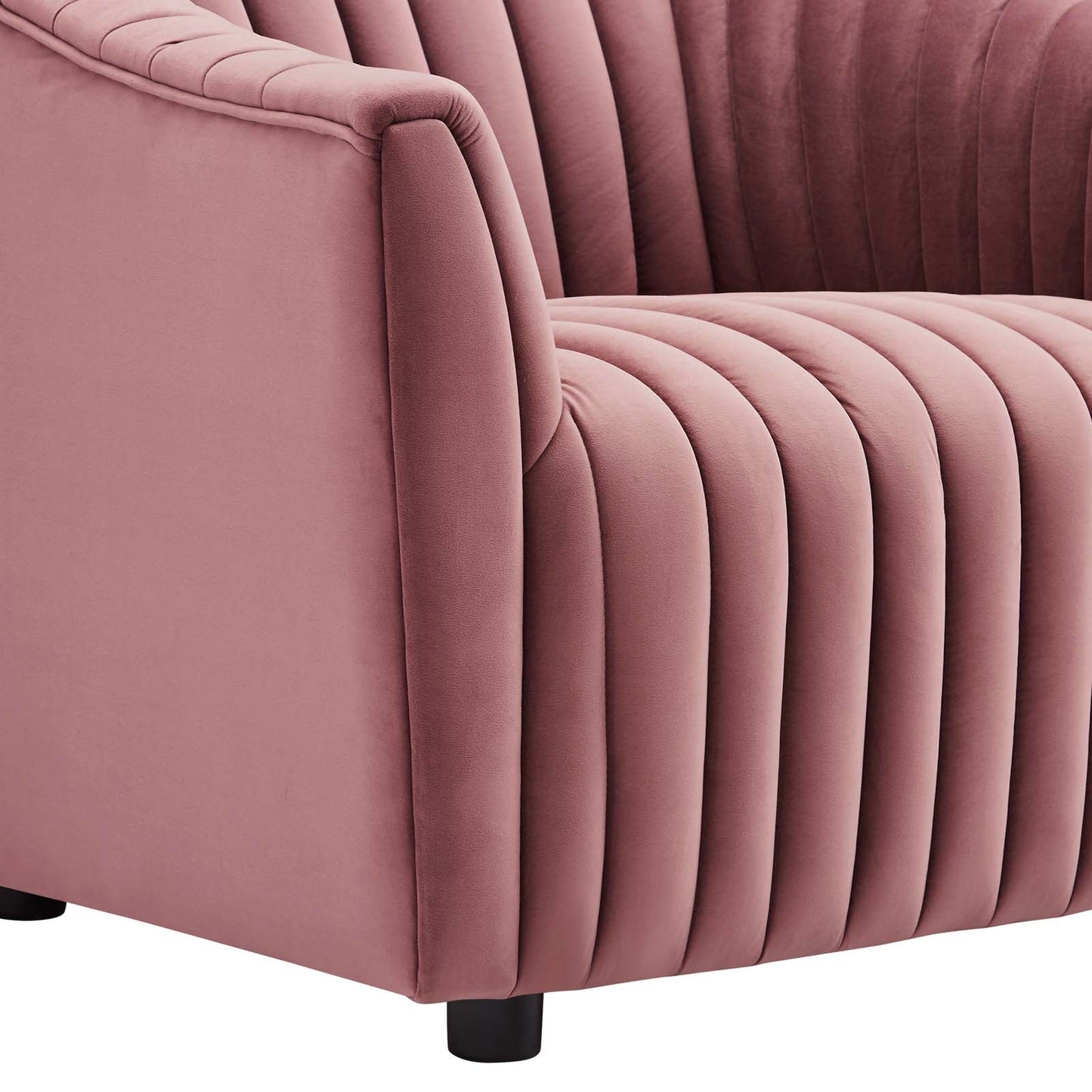 Announce Performance Velvet Channel Tufted Armchair By Modway | Armchairs | 