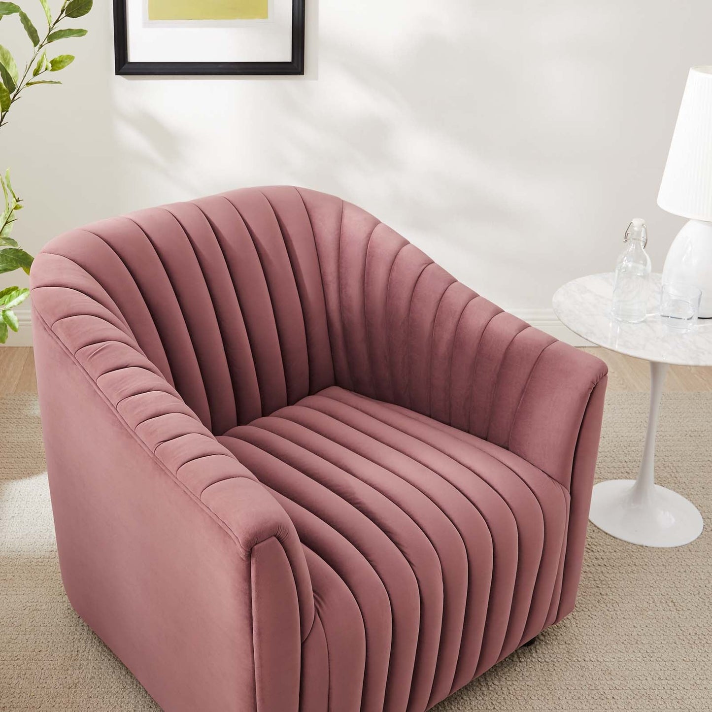 Announce Performance Velvet Channel Tufted Armchair By Modway | Armchairs | 