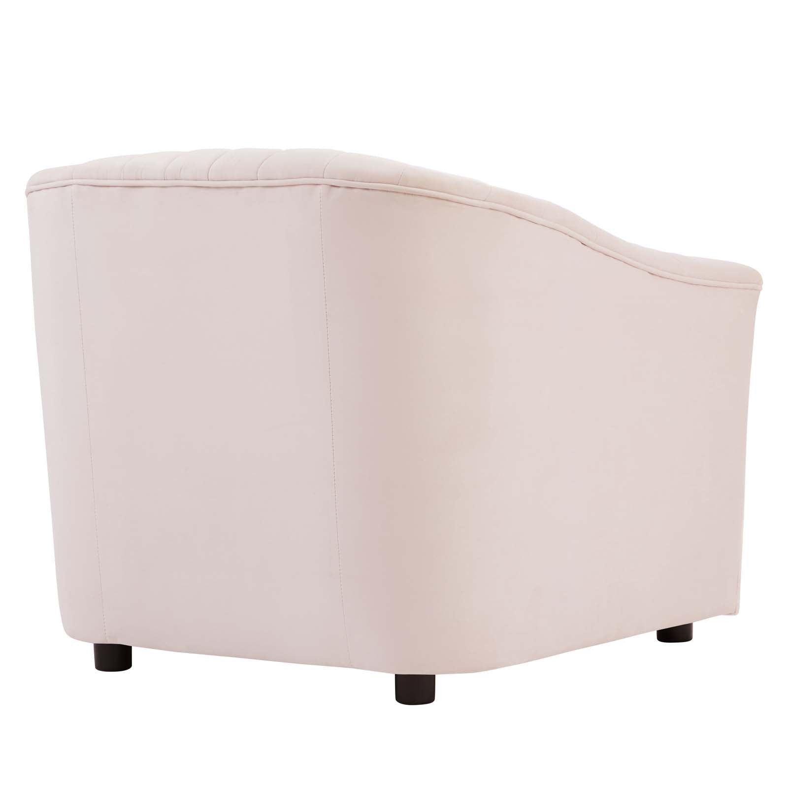 Announce Performance Velvet Channel Tufted Armchair By Modway | Armchairs | 