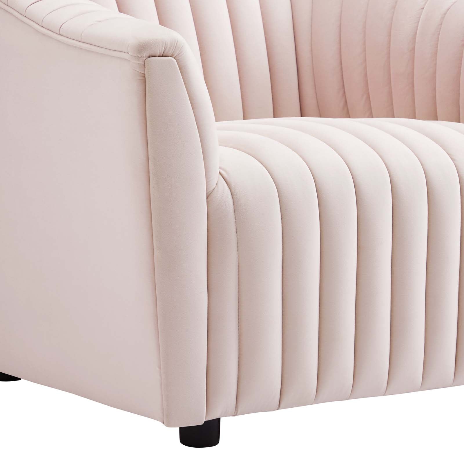 Announce Performance Velvet Channel Tufted Armchair By Modway | Armchairs | 