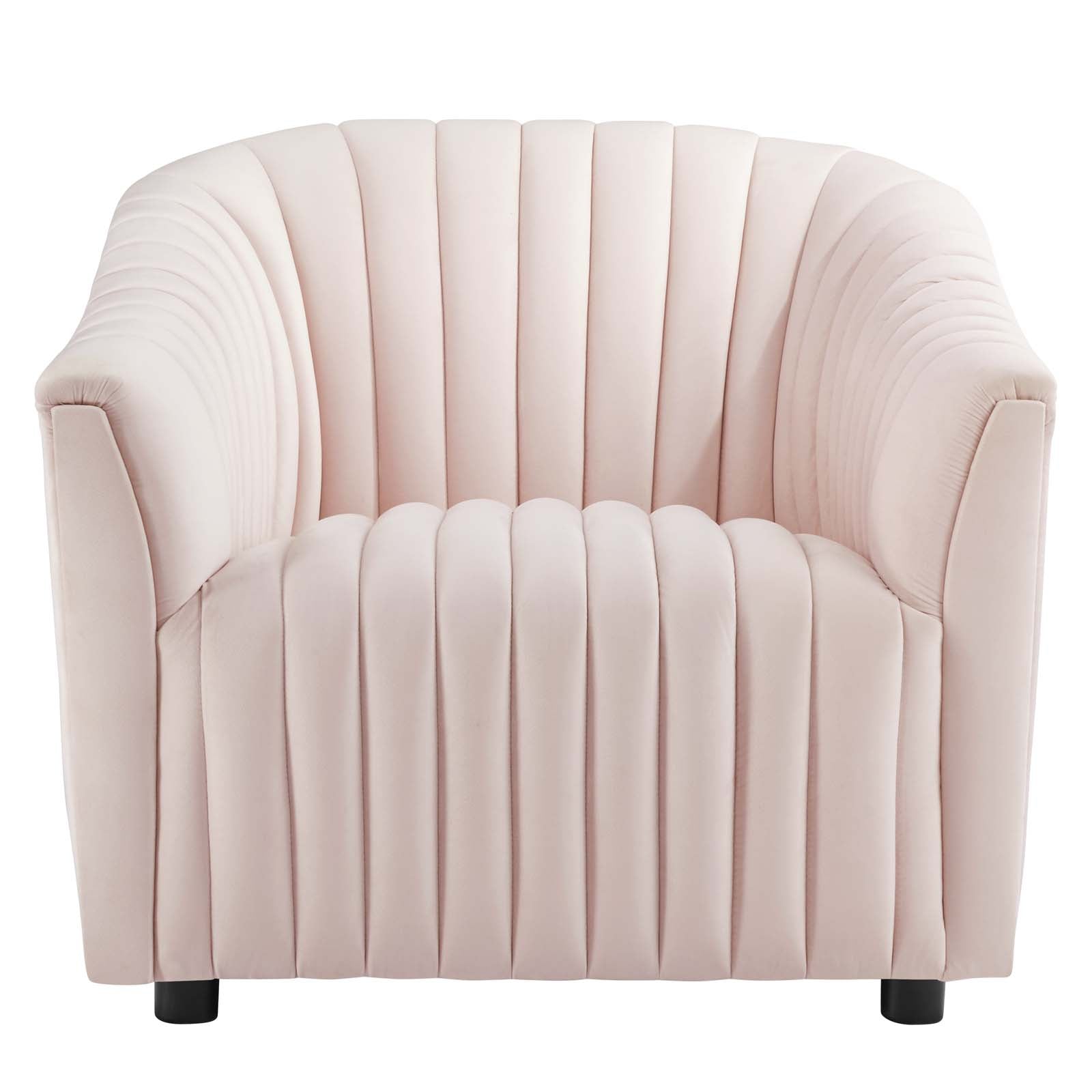 Announce Performance Velvet Channel Tufted Armchair By Modway | Armchairs | 