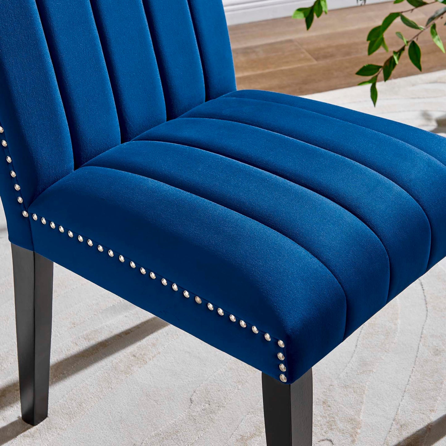 Catalyst Performance Velvet Dining Side Chairs - Set Of 2 By Modway - EEI-5081-GRN | Dining Chairs |  Modishstore - 31