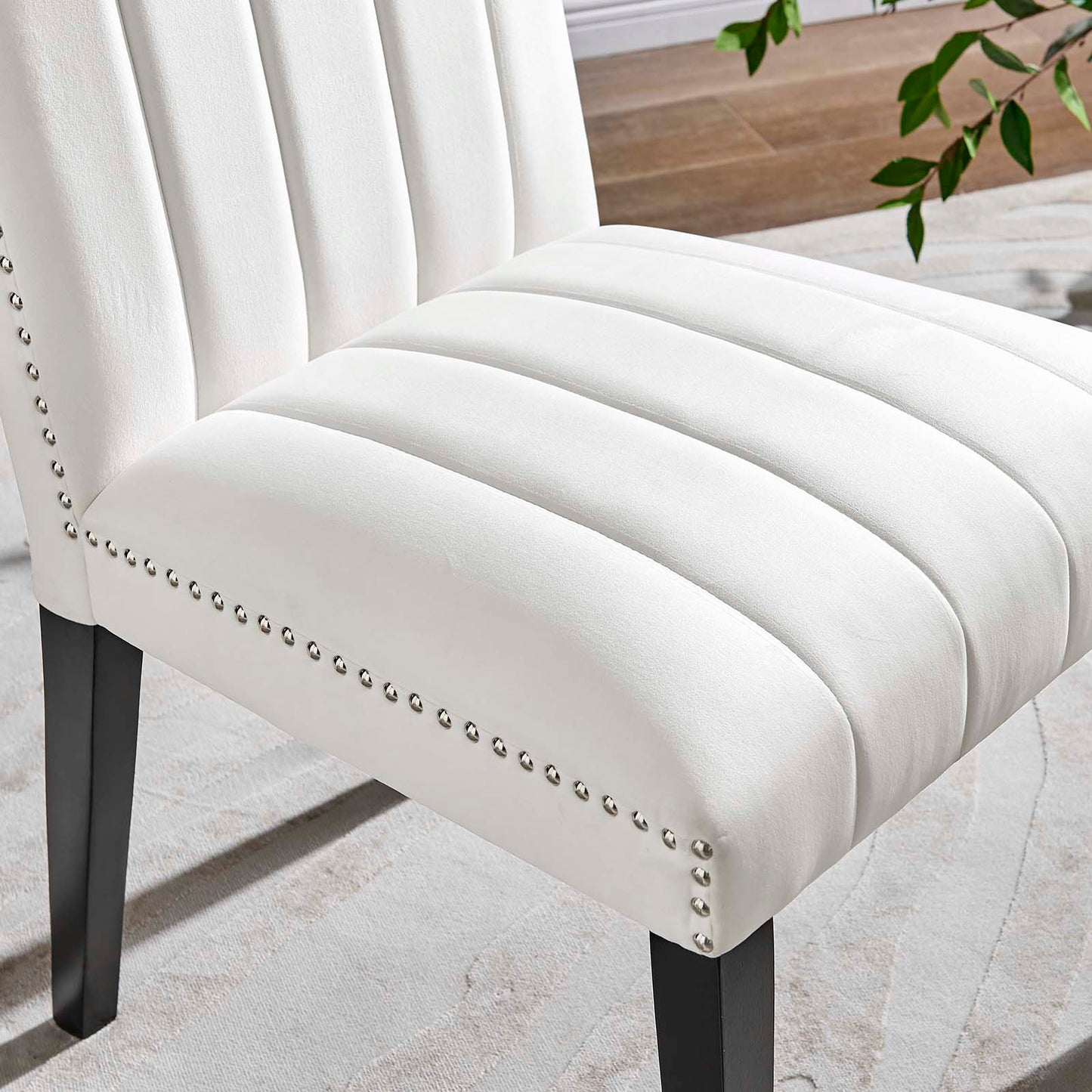 Catalyst Performance Velvet Dining Side Chairs - Set Of 2 By Modway - EEI-5081-GRN | Dining Chairs |  Modishstore - 47