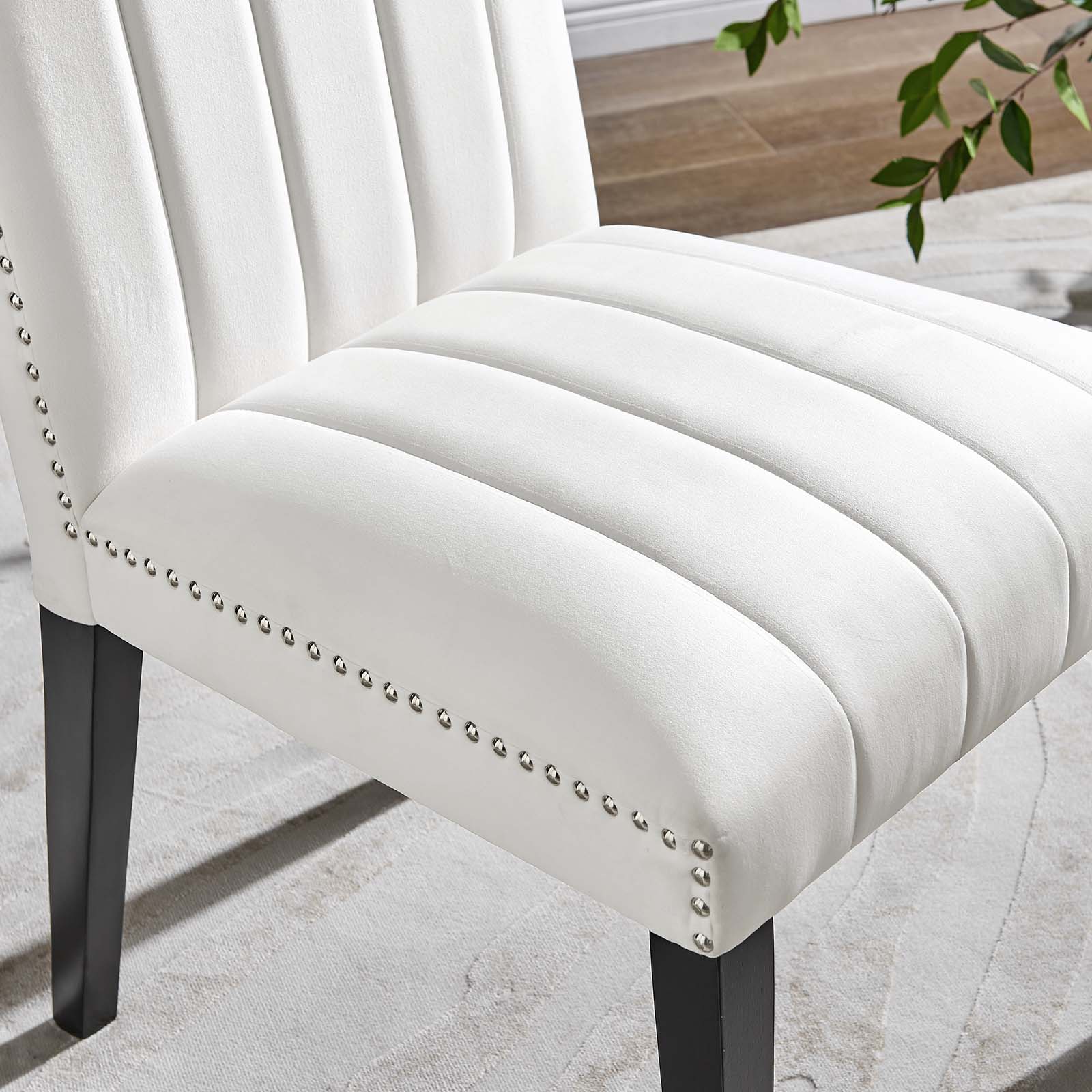 Catalyst Performance Velvet Dining Side Chairs - Set Of 2 By Modway - EEI-5081-GRN | Dining Chairs |  Modishstore - 47