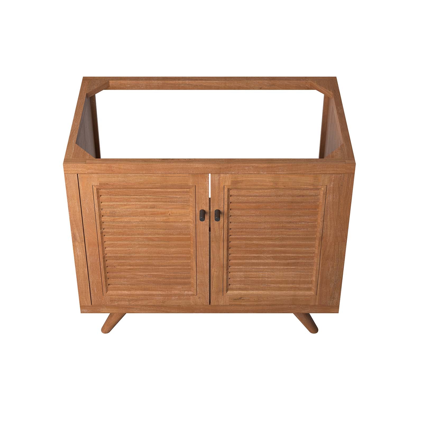 Birdie 36" Teak Wood Bathroom Vanity Cabinet (Sink Basin Not Included) By Modway - EEI-5087 | Bathroom Accessories - 5