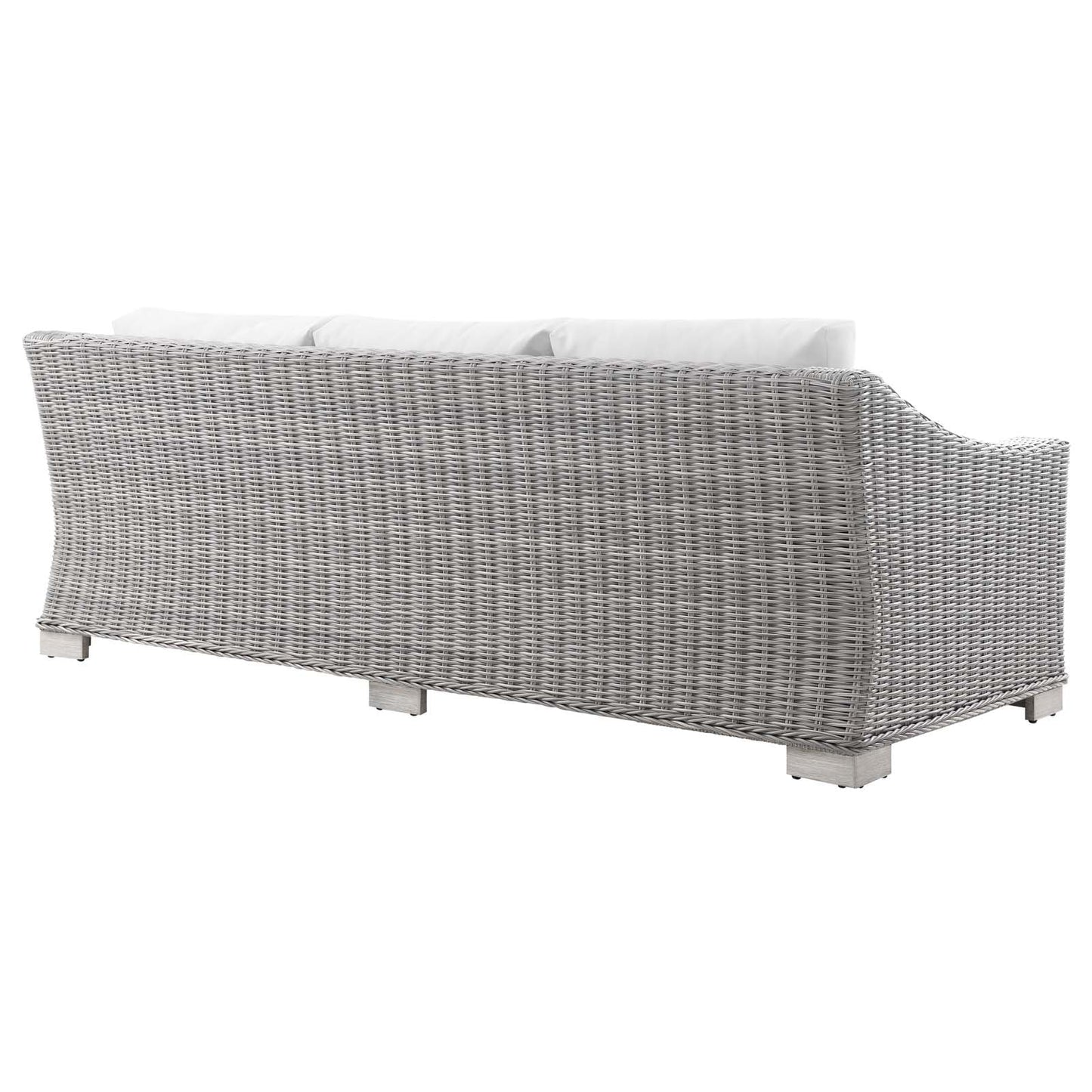 Modway Conway 5-Piece Outdoor Patio Wicker Rattan Furniture Set | Outdoor Sofas, Loveseats & Sectionals | 