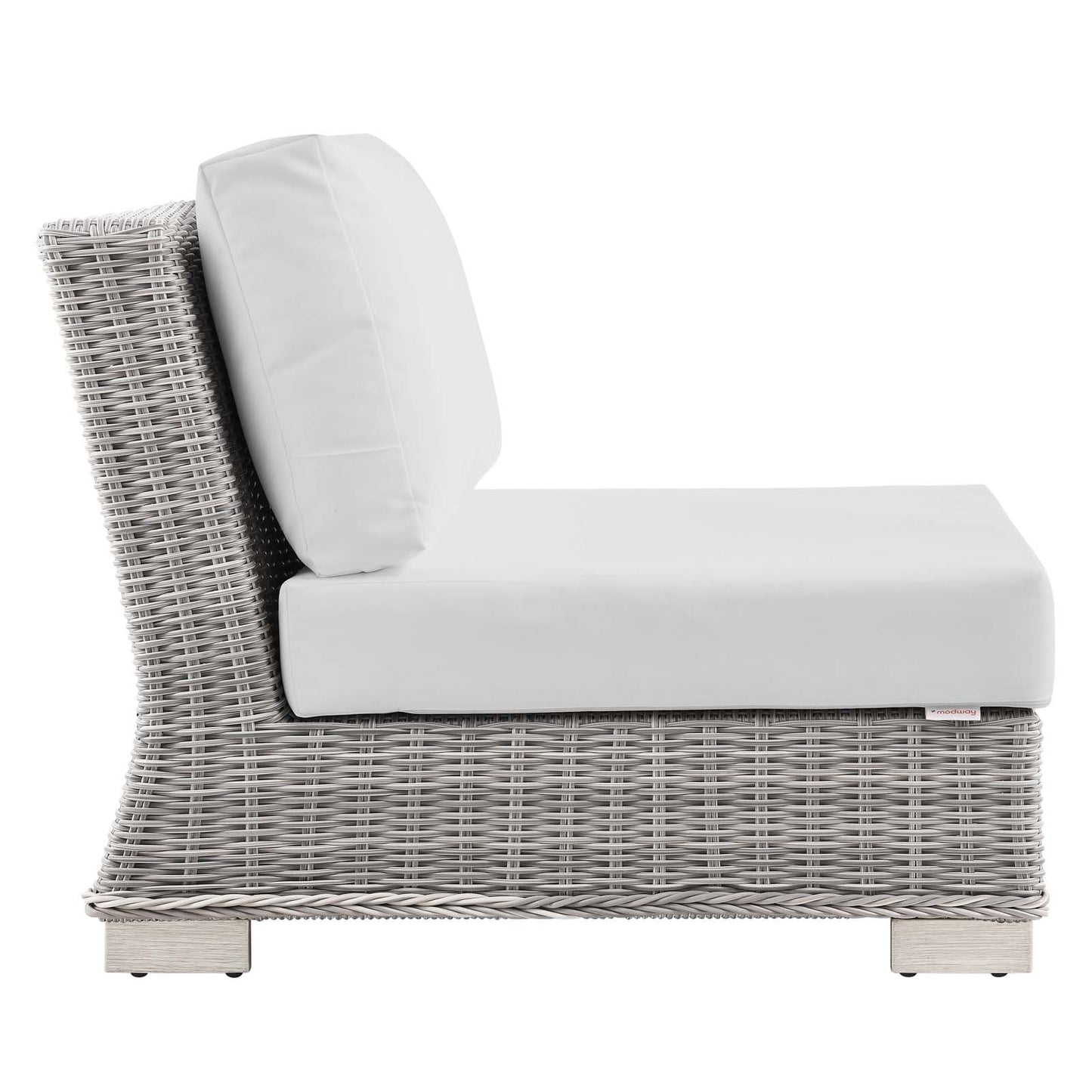 Modway Conway Outdoor Patio Wicker Rattan 5-Piece Sectional Sofa Furniture Set | Outdoor Sofas, Loveseats & Sectionals | 