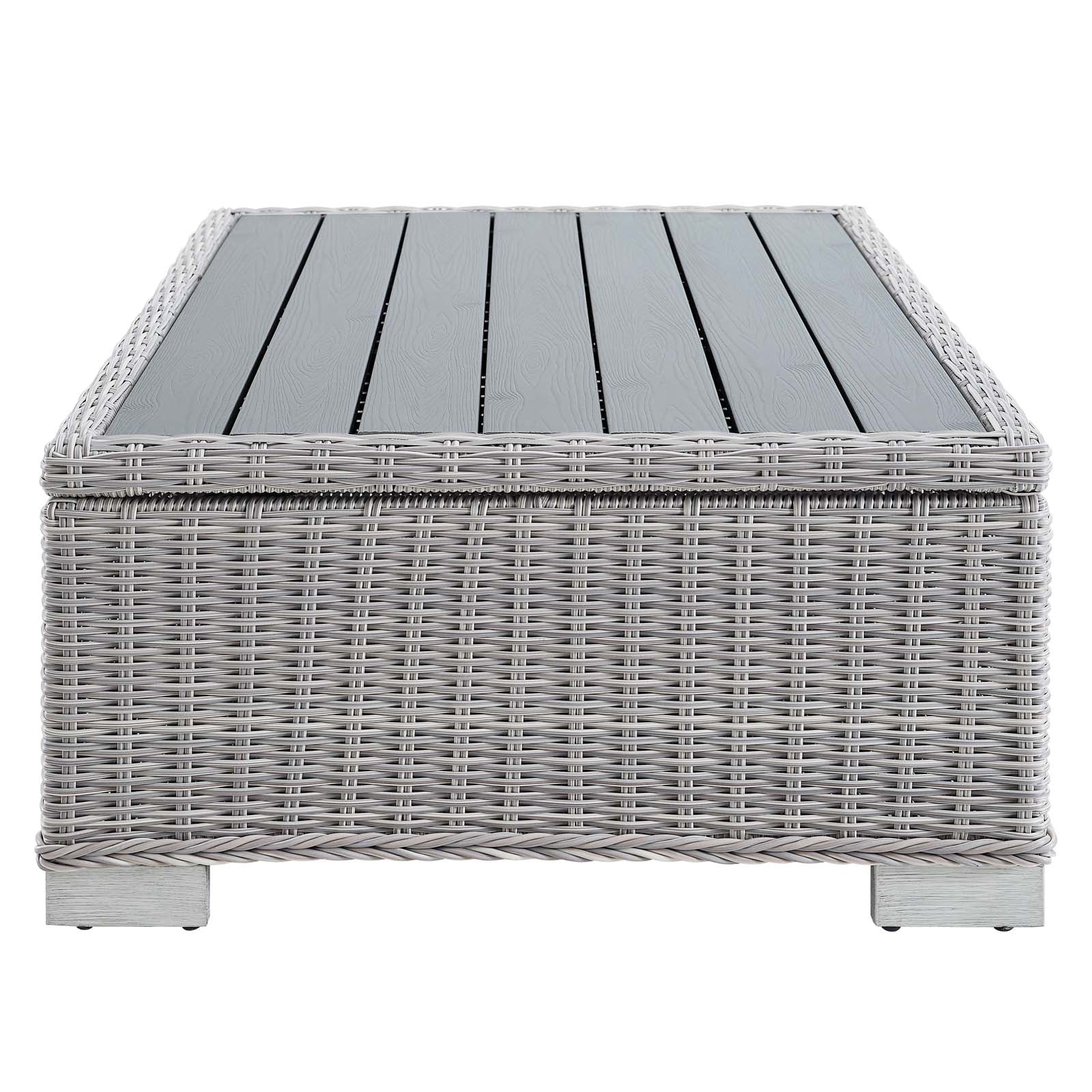 Modway Conway Outdoor Patio Wicker Rattan 6-Piece Sectional Sofa Furniture Set | Outdoor Sofas, Loveseats & Sectionals | 